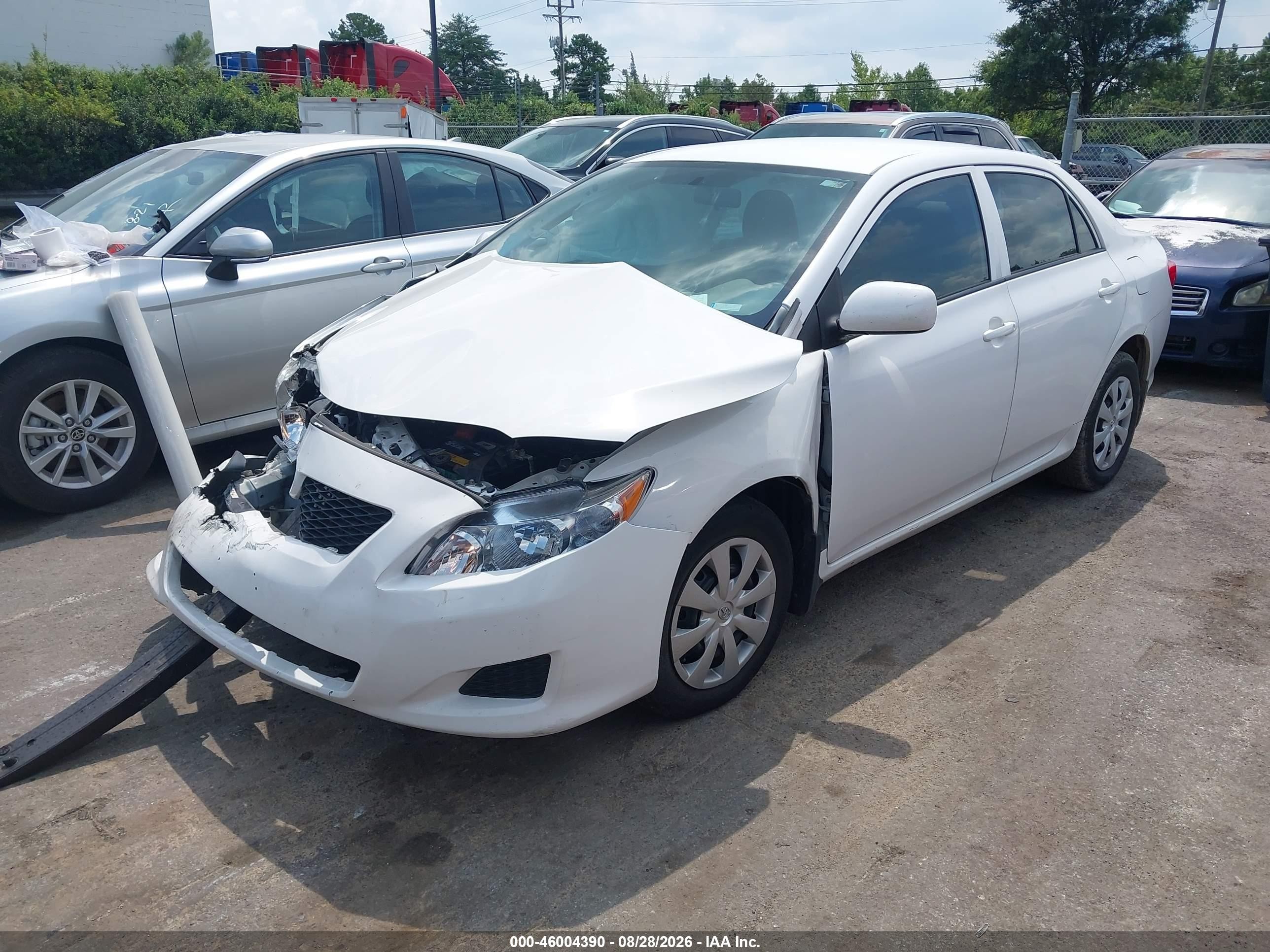 2010 Toyota Corolla Le White vin: 1NXBU4EE4AZ238917