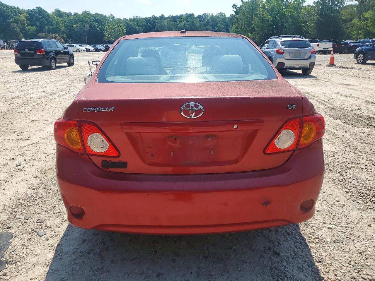 2010 Toyota Corolla Le Red vin: 1NXBU4EE4AZ258116