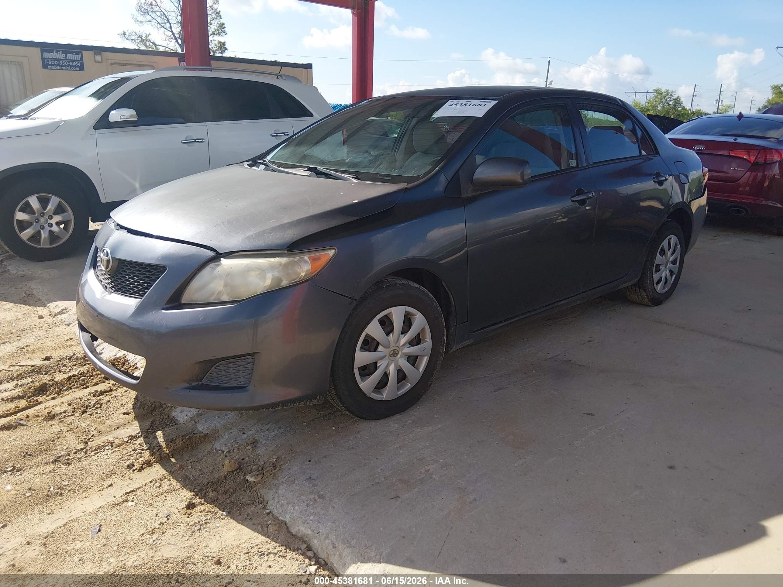 2010 Toyota Corolla Le Gray vin: 1NXBU4EE4AZ296431