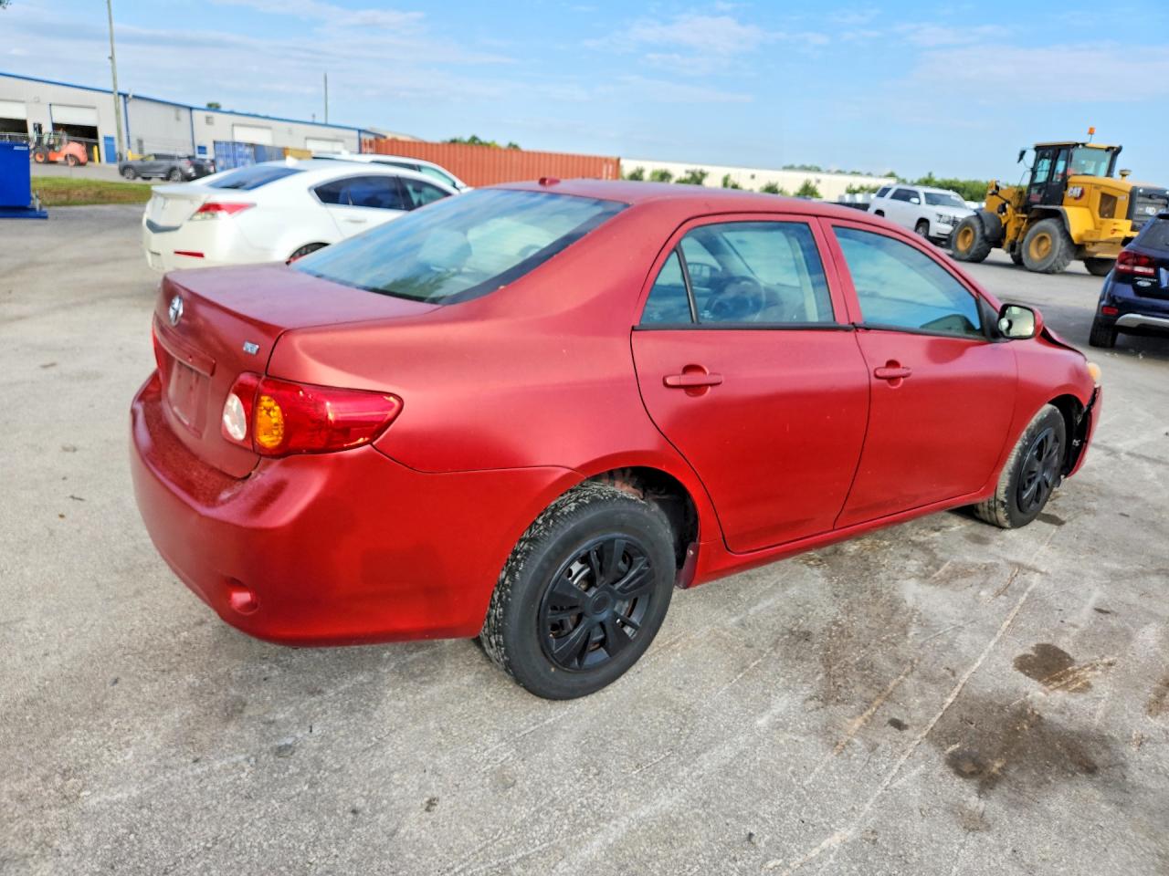 2010 Toyota Corolla Le Red vin: 1NXBU4EE4AZ304074
