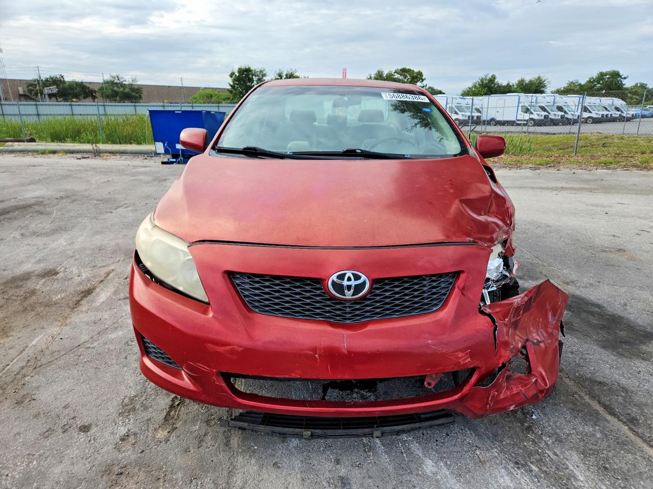 2010 Toyota Corolla Le Red vin: 1NXBU4EE4AZ304074