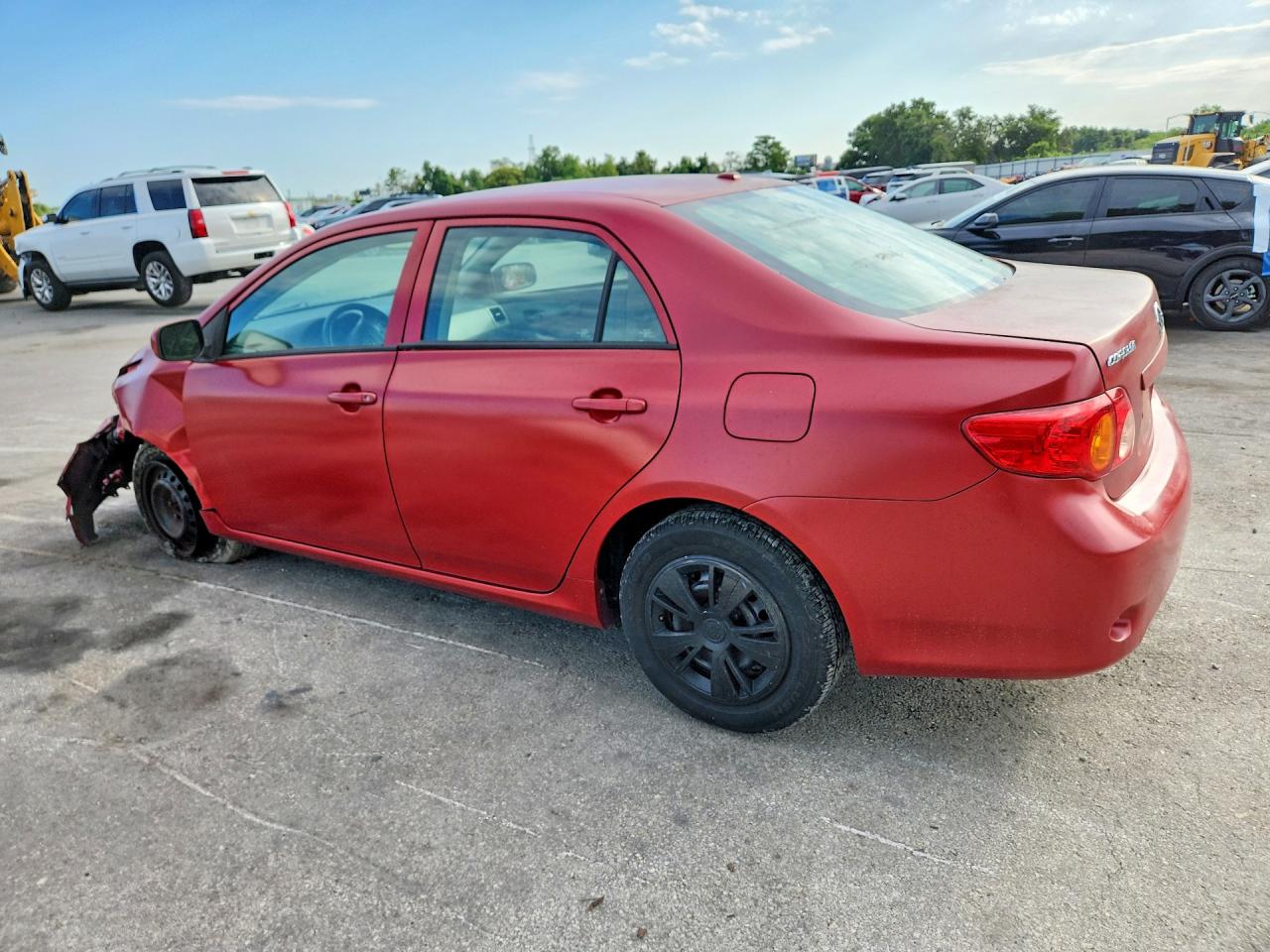2010 Toyota Corolla Le Red vin: 1NXBU4EE4AZ304074