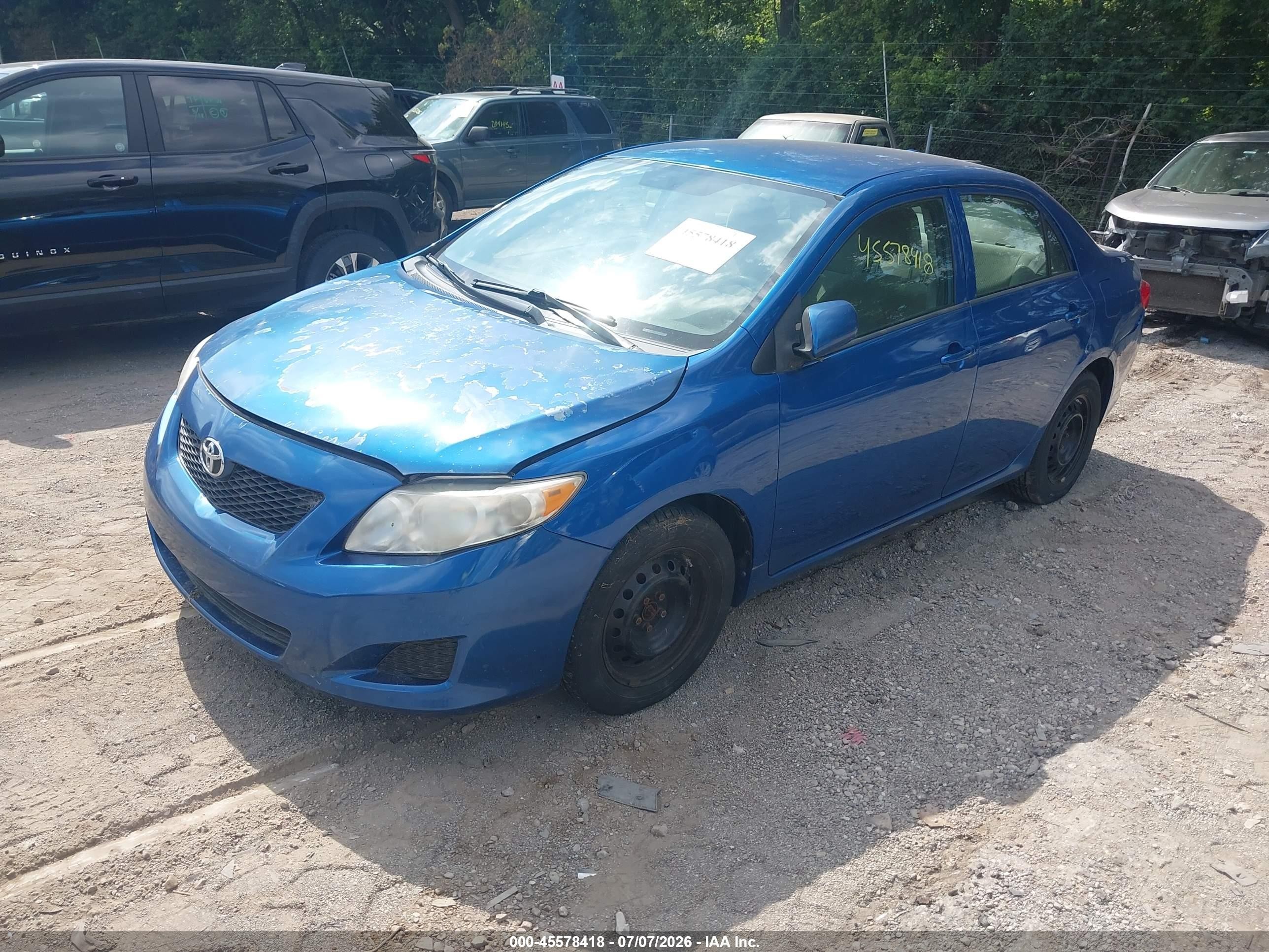 2010 Toyota Corolla Le Blue vin: 1NXBU4EE4AZ336121