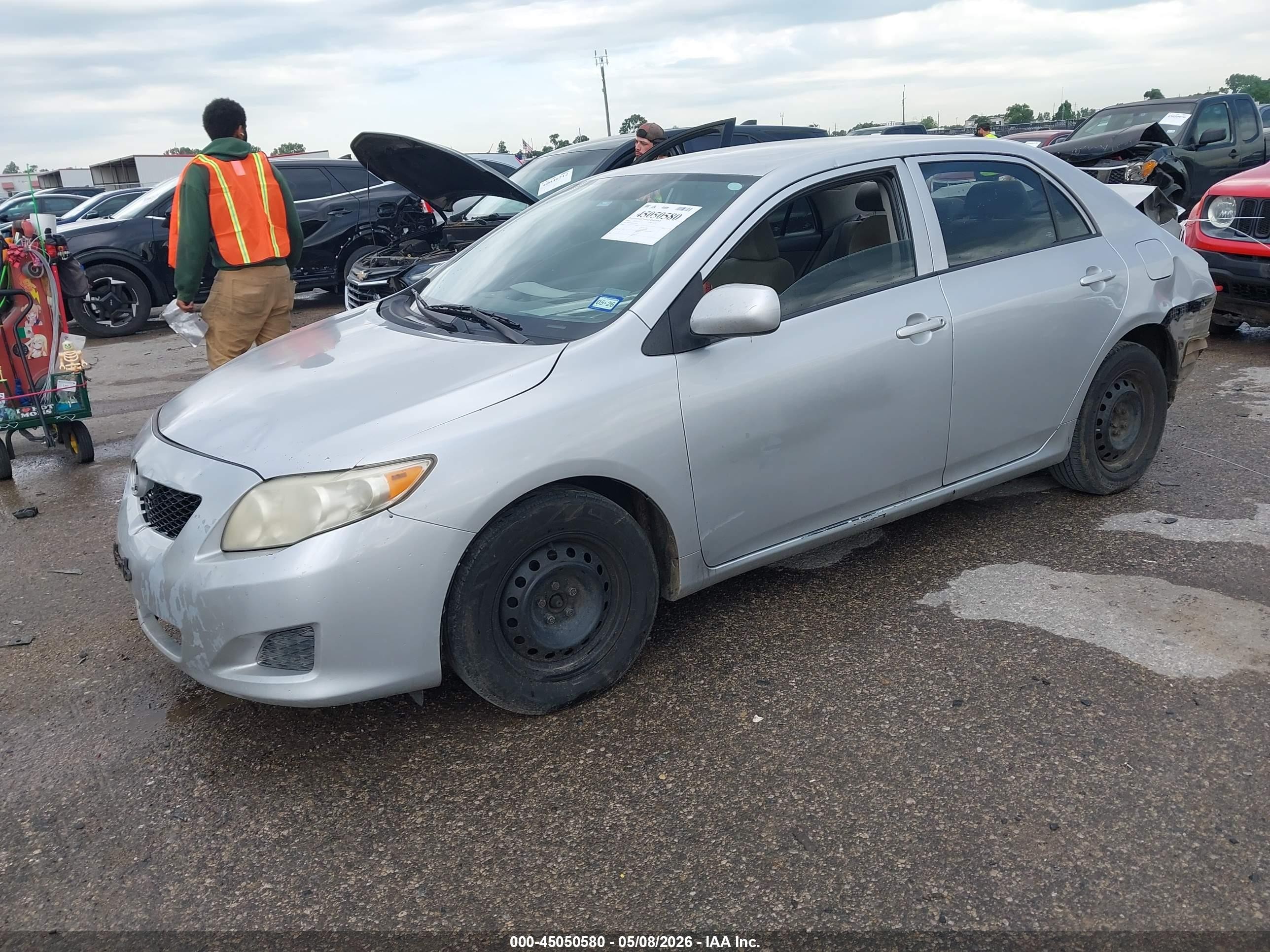 2010 Toyota Corolla Le Gray vin: 1NXBU4EE4AZ347751