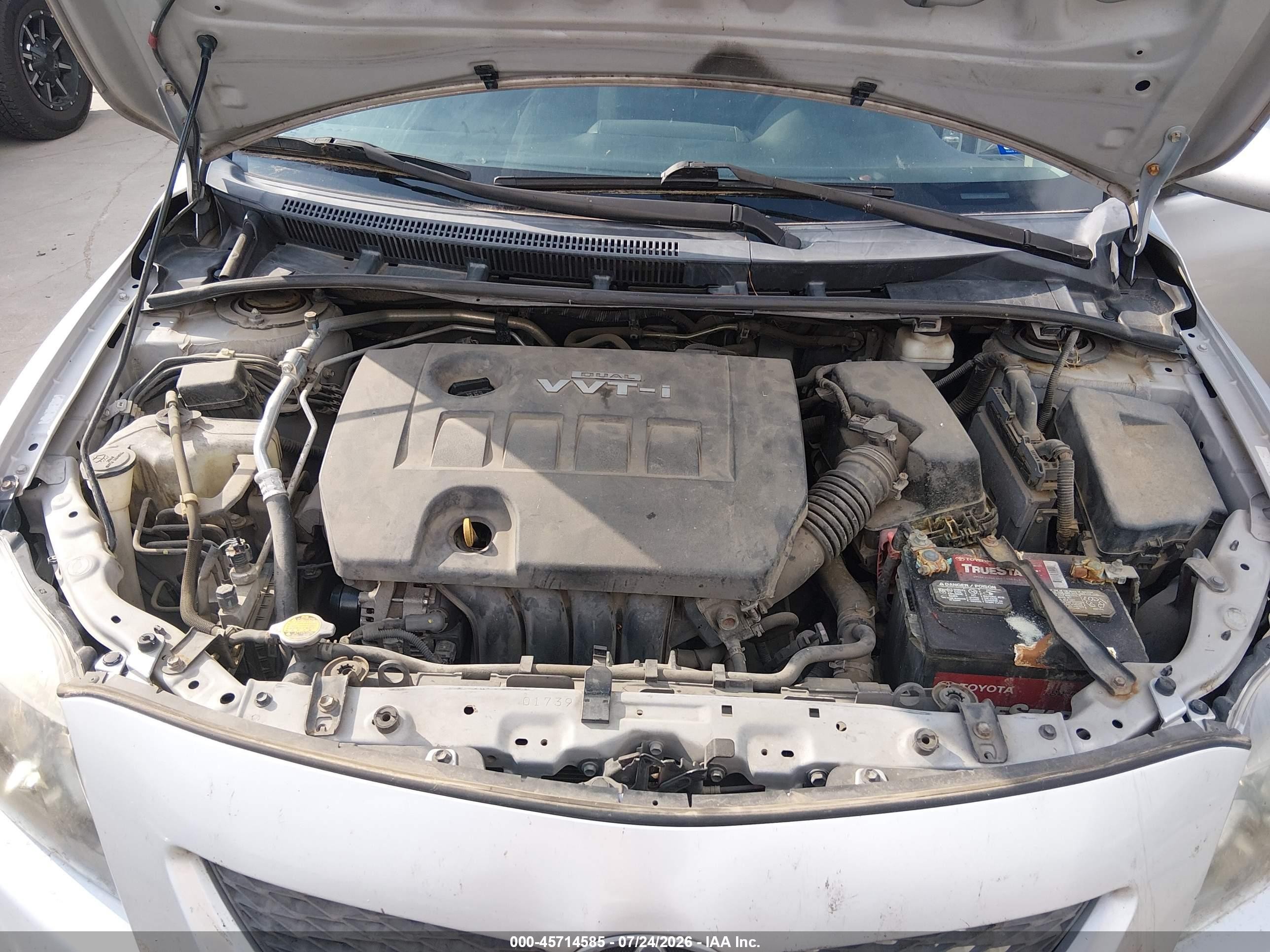2010 Toyota Corolla S Silver vin: 1NXBU4EE4AZ352366