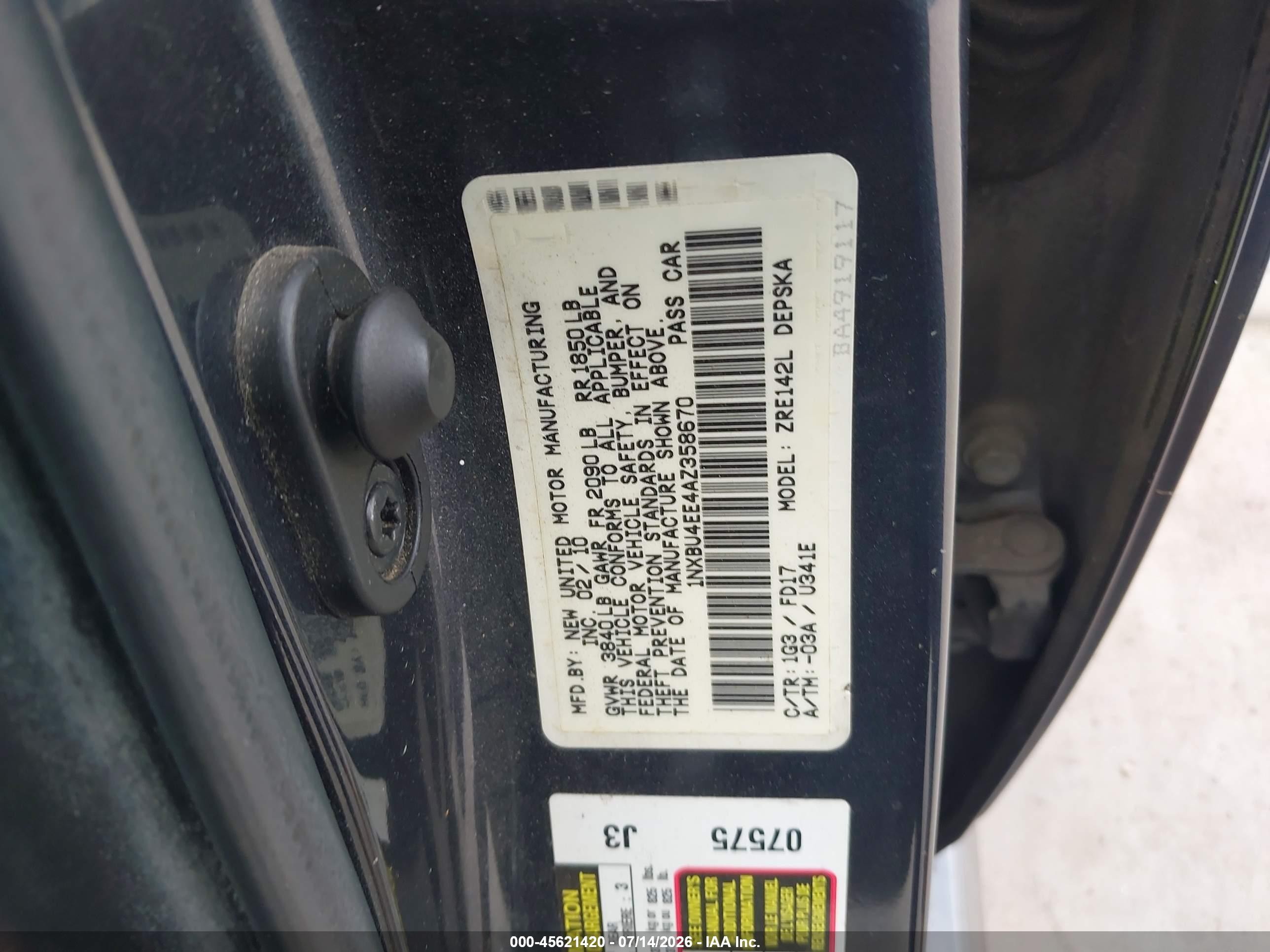 2010 Toyota Corolla S Gray vin: 1NXBU4EE4AZ358670