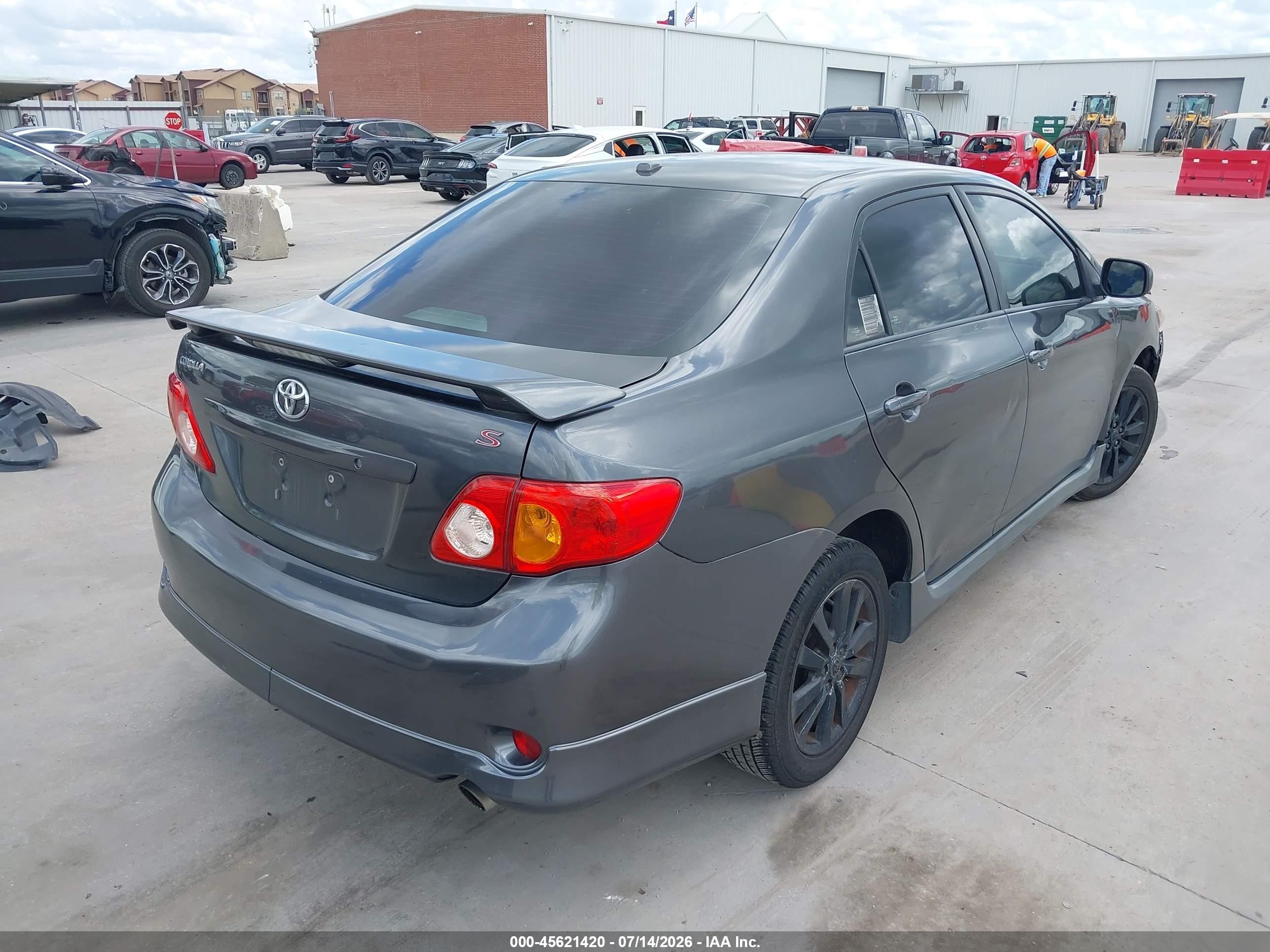2010 Toyota Corolla S Gray vin: 1NXBU4EE4AZ358670