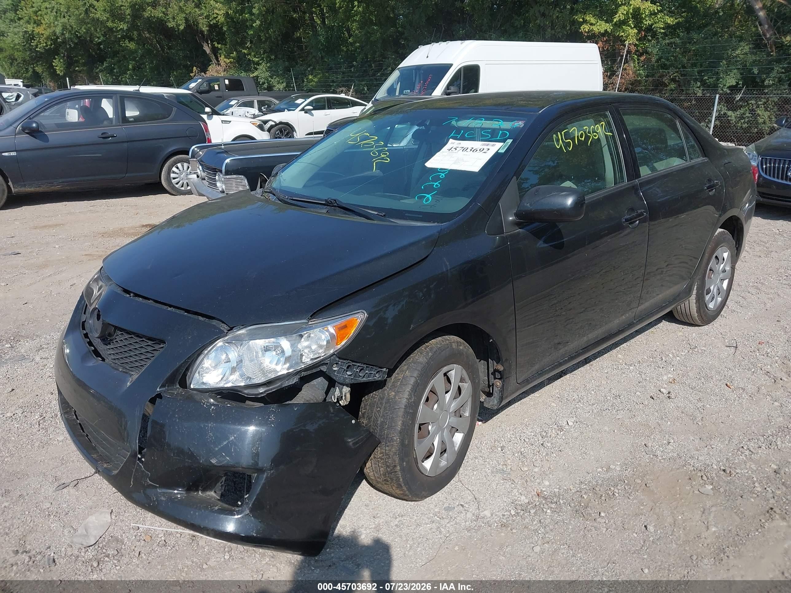 2010 Toyota Corolla Le Черный vin: 1NXBU4EE4AZ362220