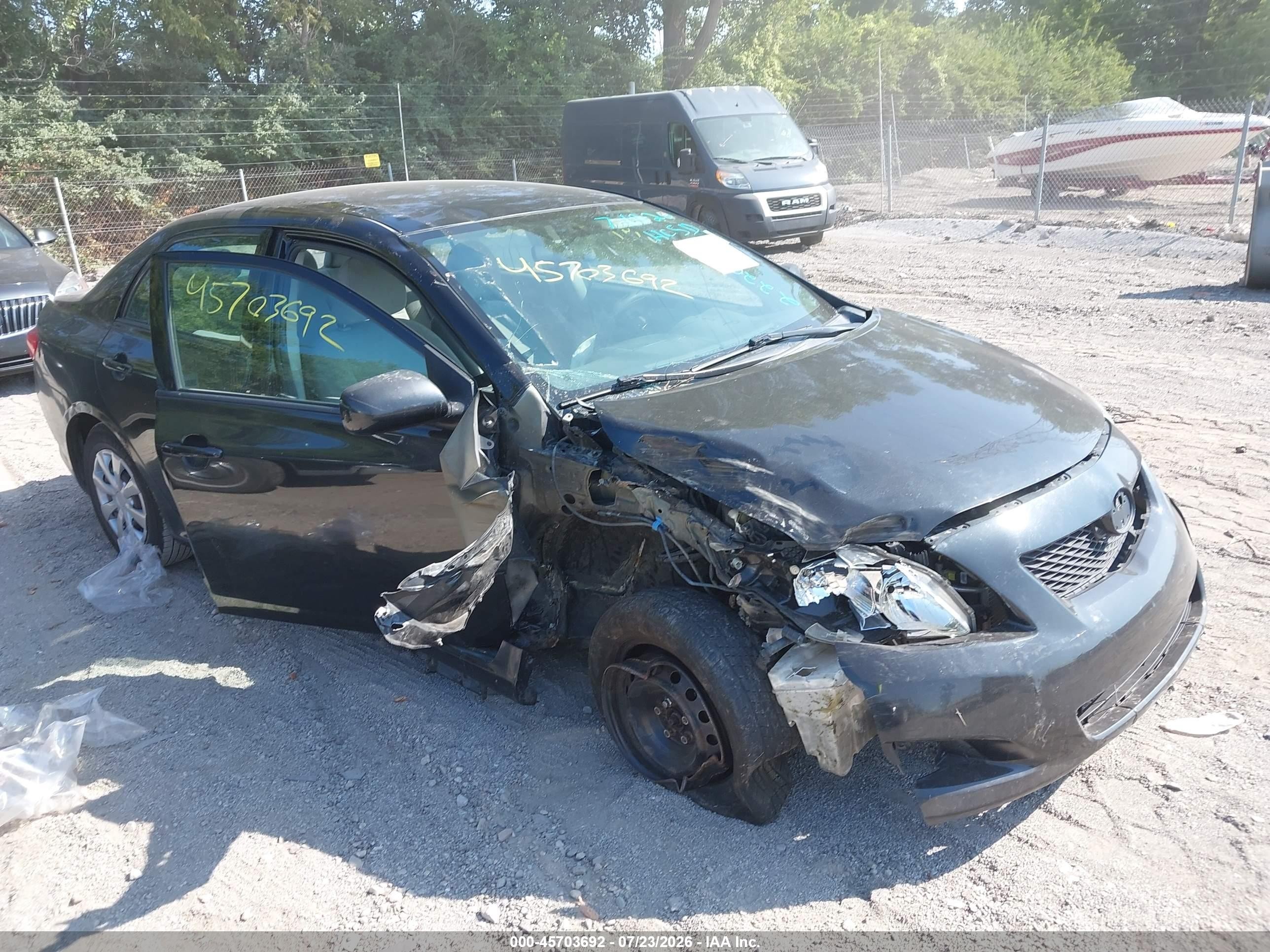 2010 Toyota Corolla Le Black vin: 1NXBU4EE4AZ362220