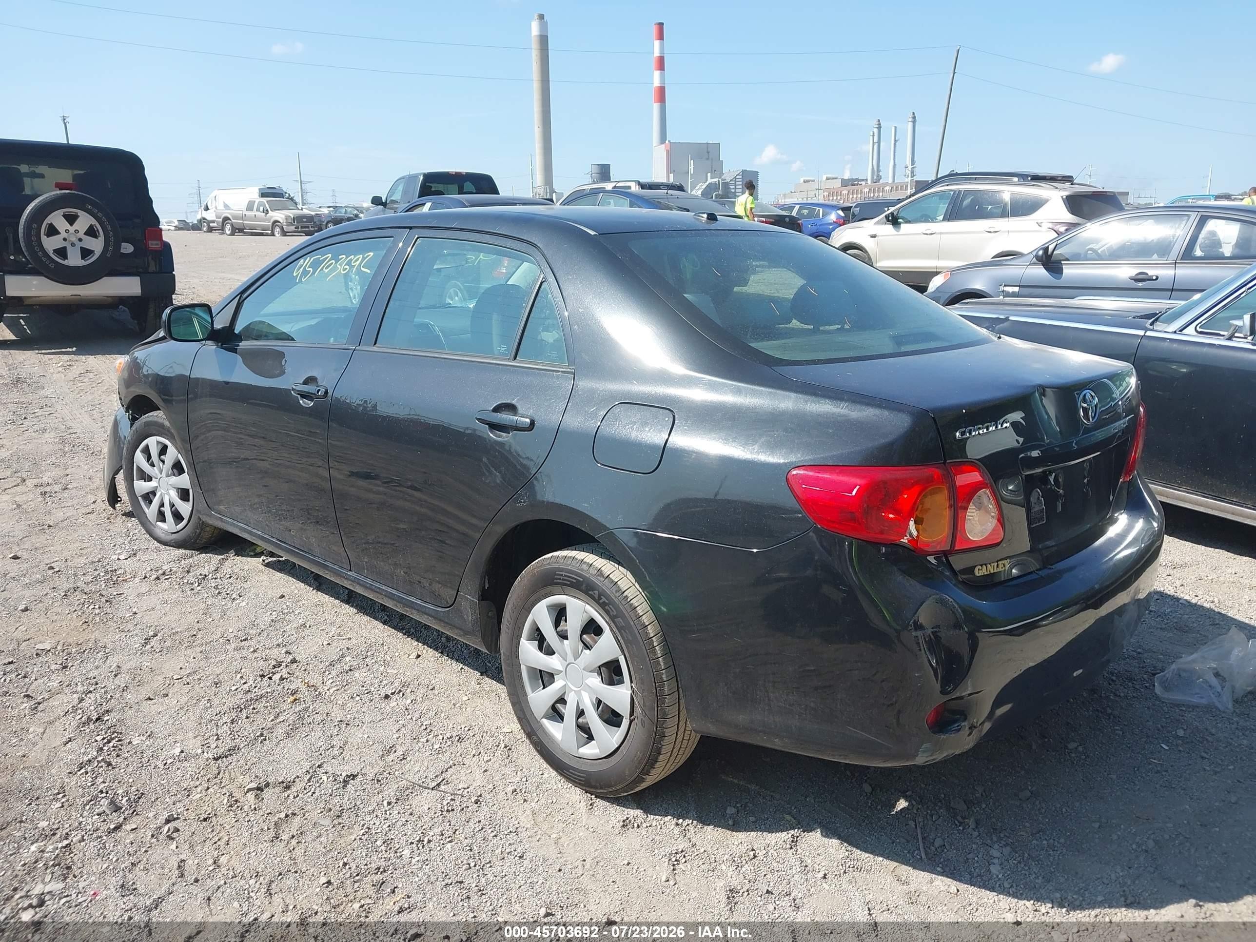 2010 Toyota Corolla Le Черный vin: 1NXBU4EE4AZ362220