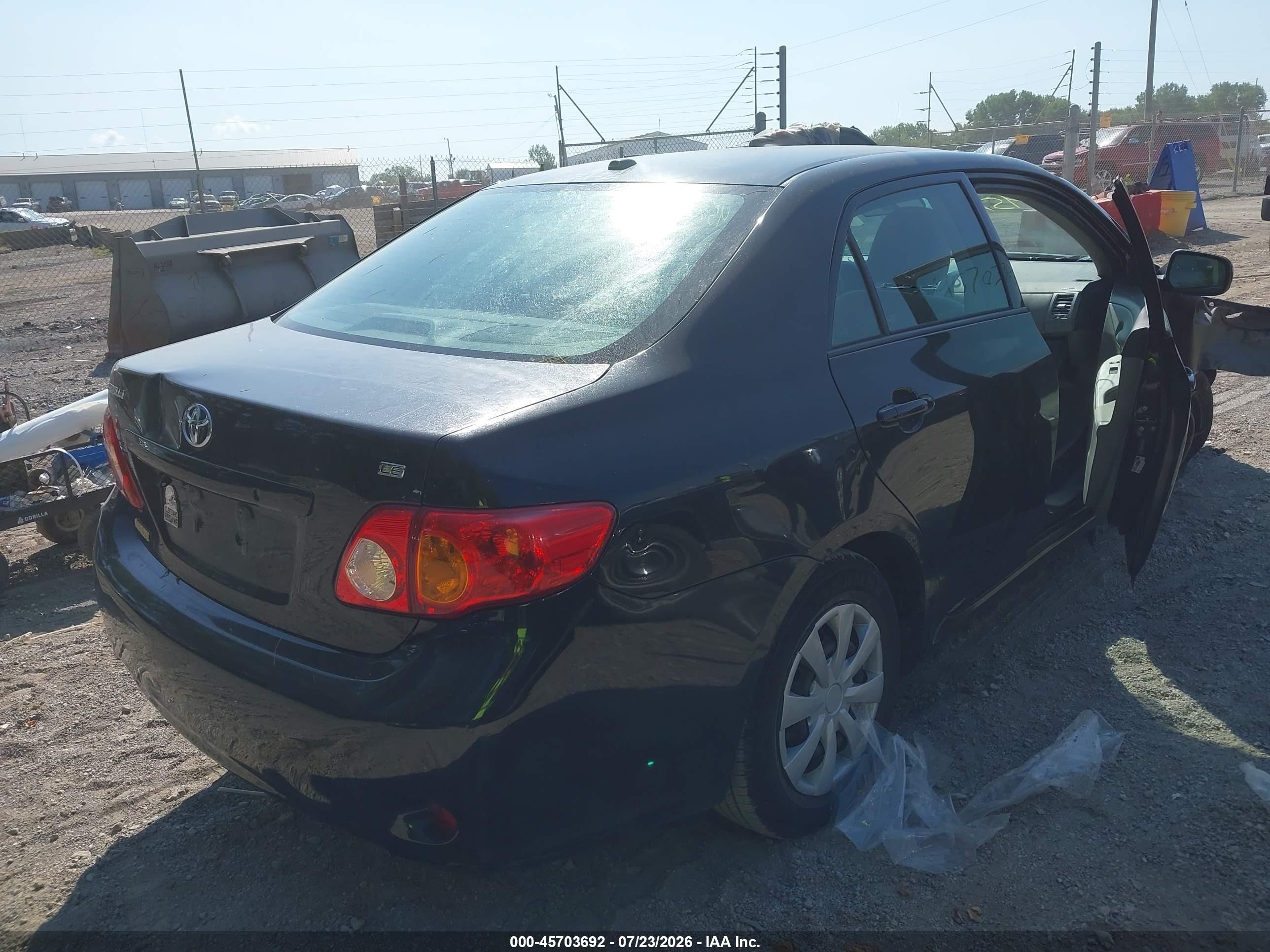 2010 Toyota Corolla Le Черный vin: 1NXBU4EE4AZ362220
