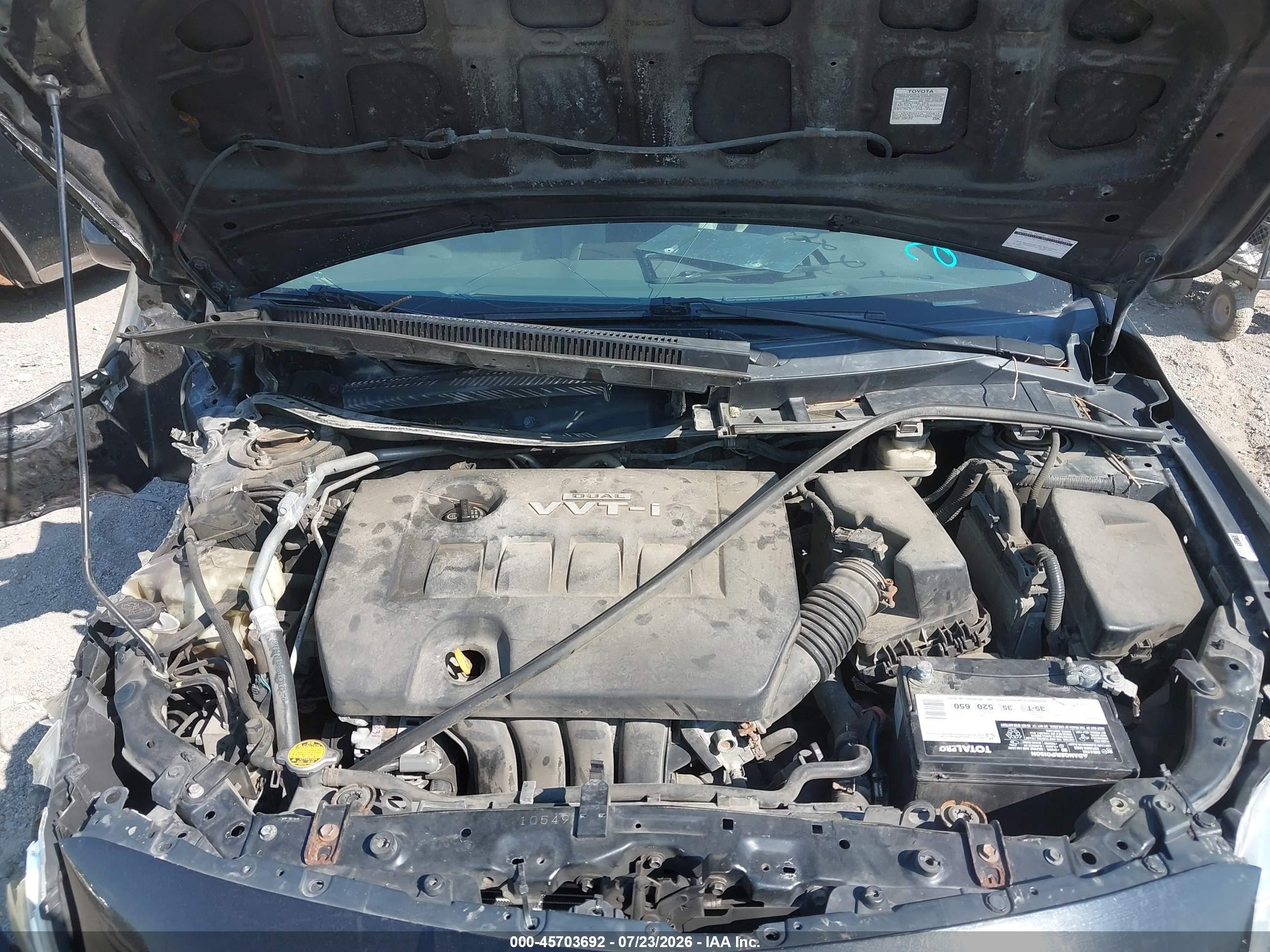 2010 Toyota Corolla Le Черный vin: 1NXBU4EE4AZ362220