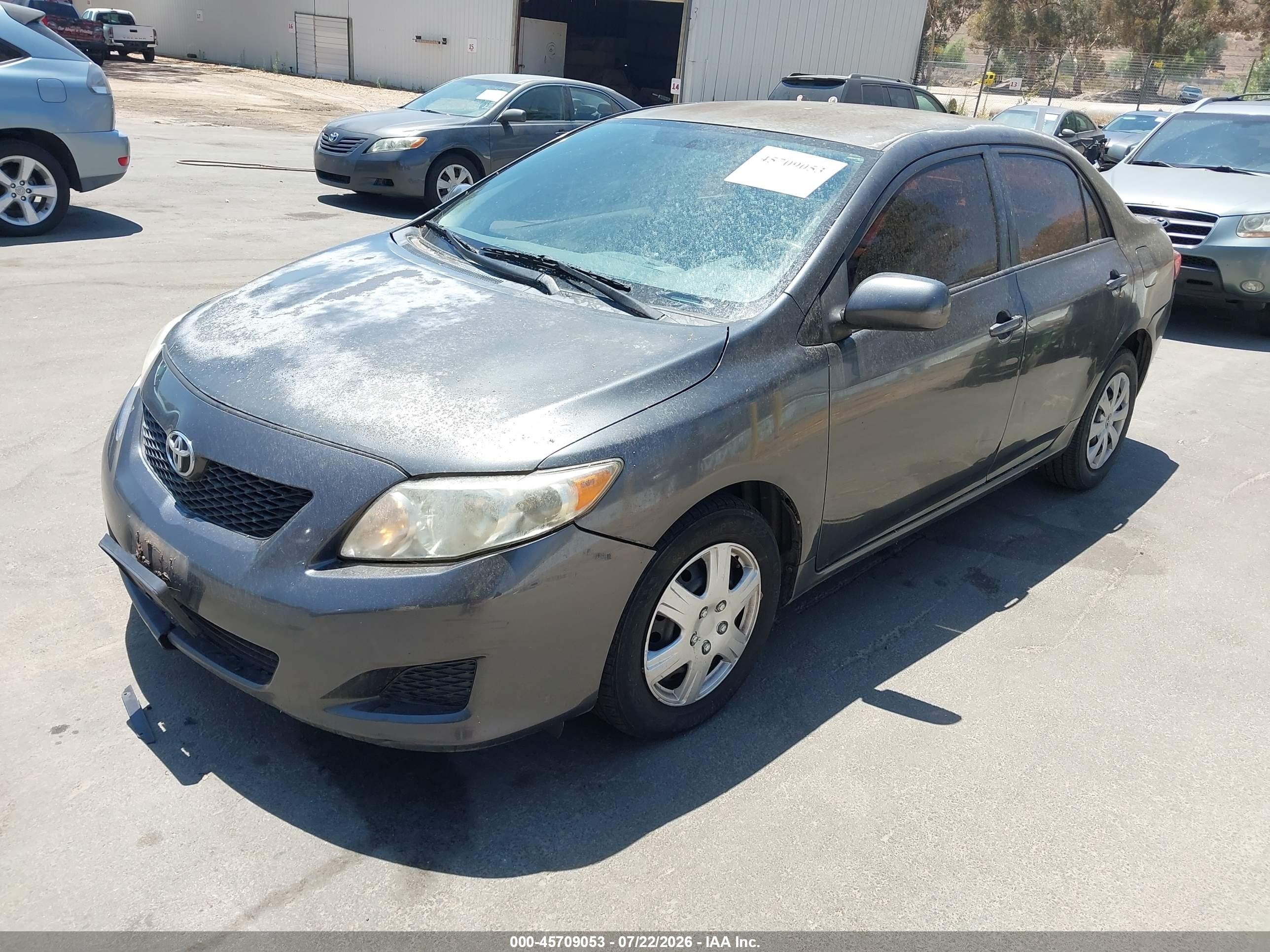 2010 Toyota Corolla Le Серый vin: 1NXBU4EE4AZ370091