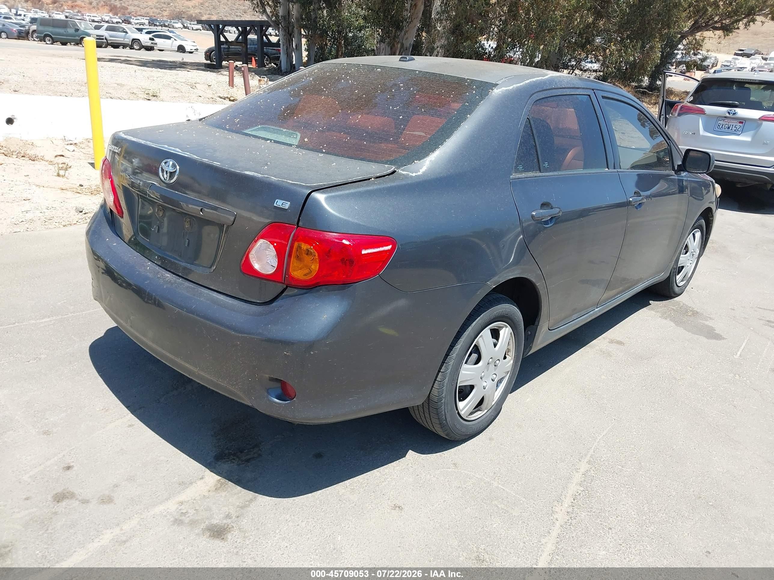 2010 Toyota Corolla Le Серый vin: 1NXBU4EE4AZ370091