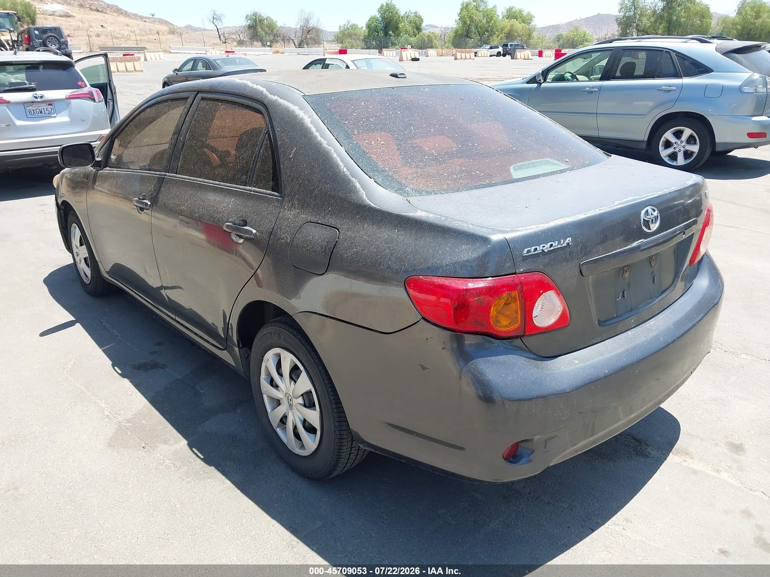 2010 Toyota Corolla Le Серый vin: 1NXBU4EE4AZ370091