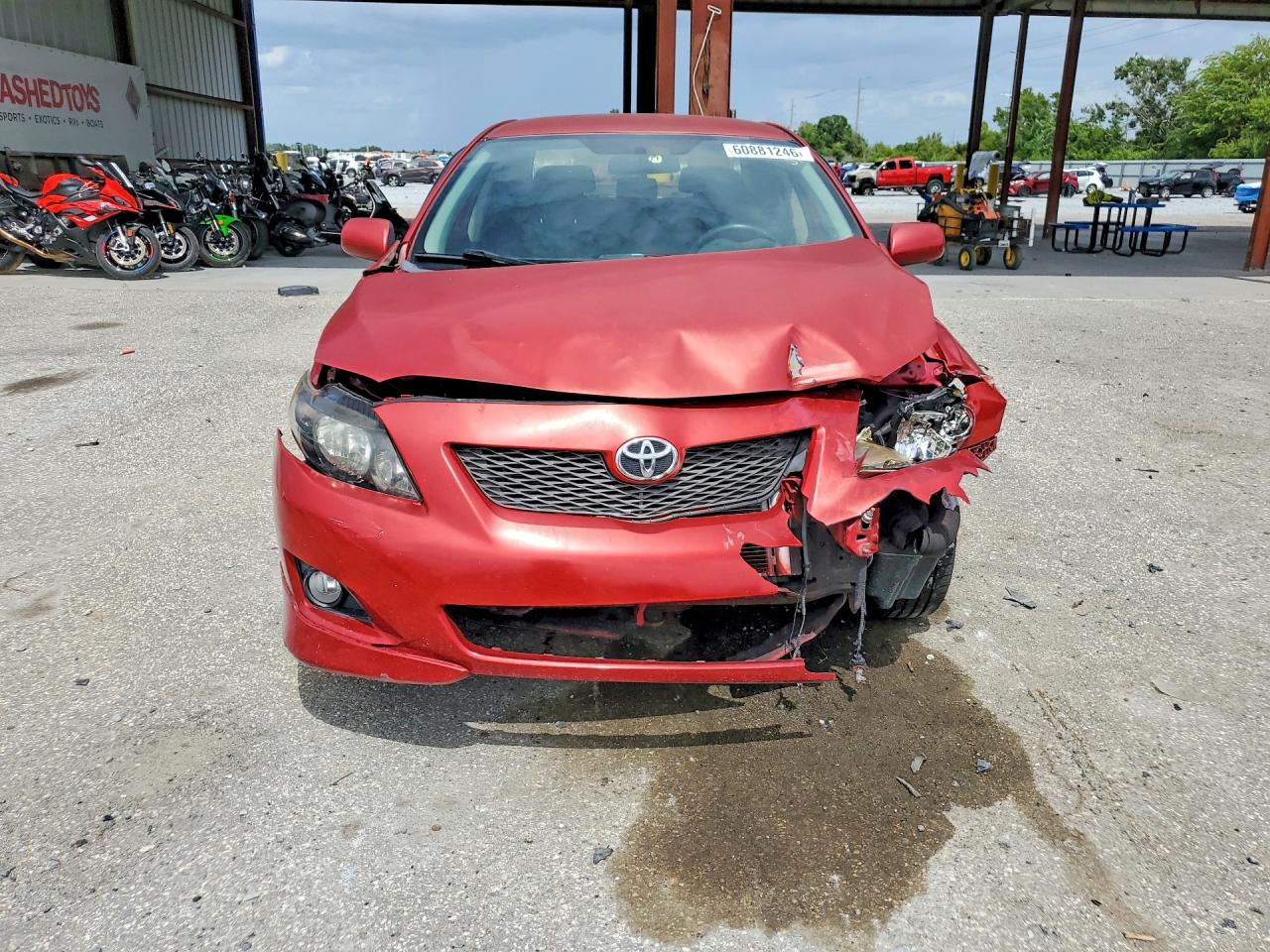 2010 Toyota Corolla S Red vin: 1NXBU4EE4AZ375274