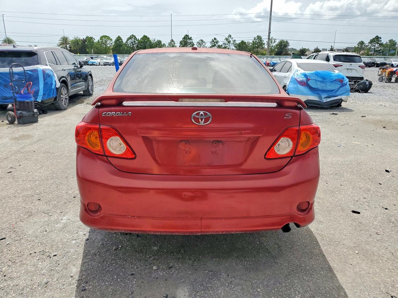 2010 Toyota Corolla S Red vin: 1NXBU4EE4AZ375274