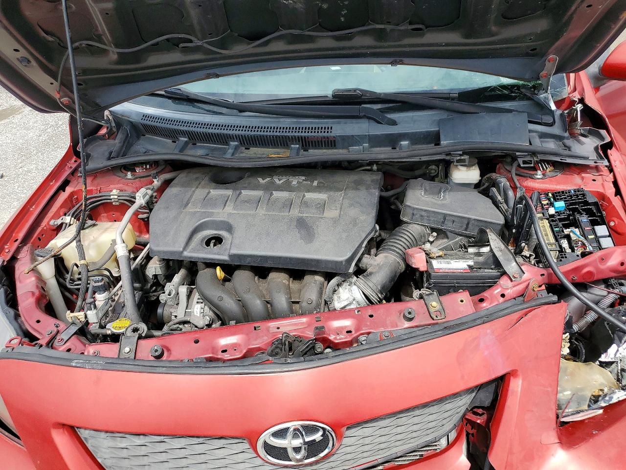 2010 Toyota Corolla S Red vin: 1NXBU4EE4AZ375274