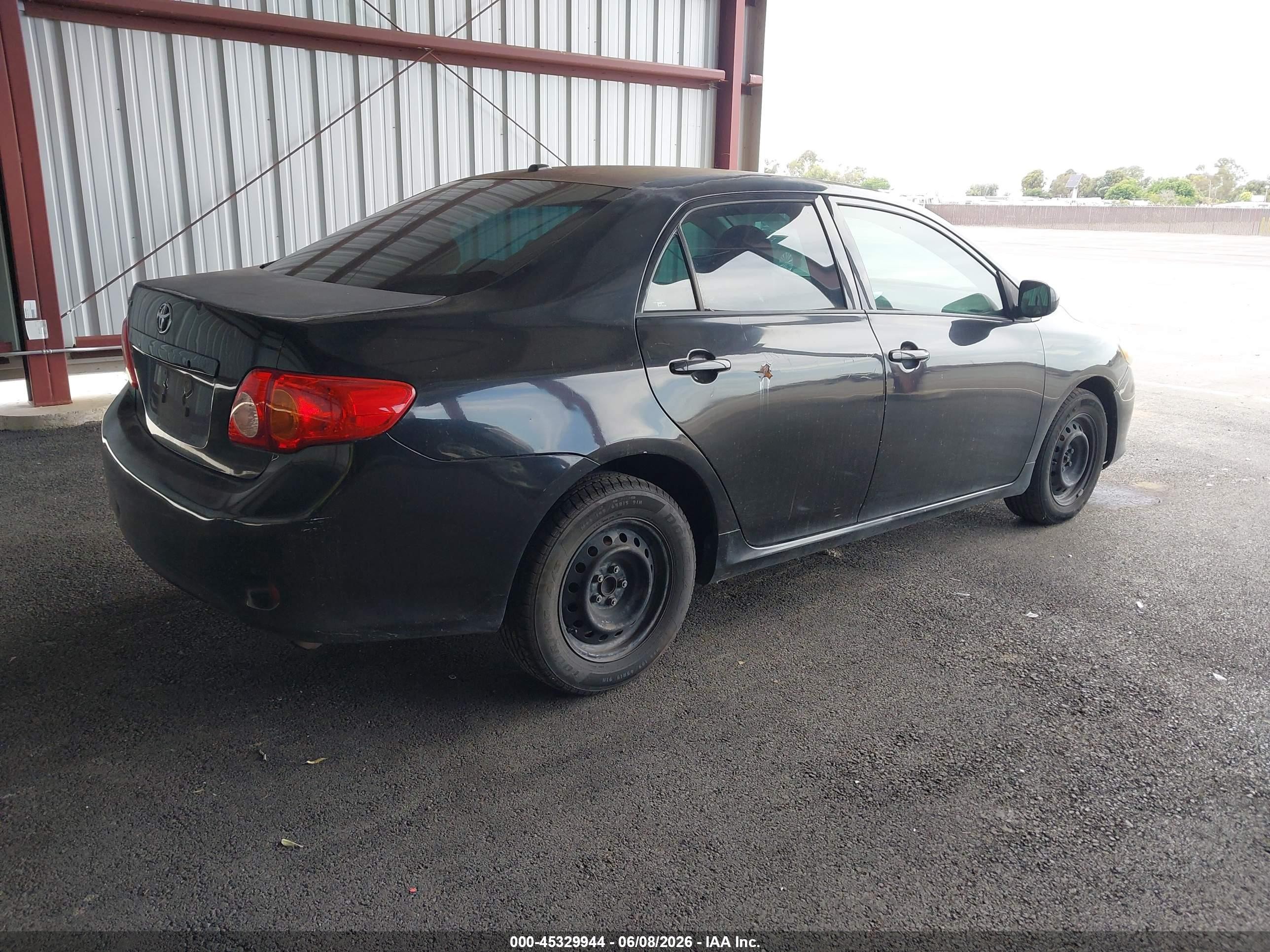 2010 Toyota Corolla Le Black vin: 1NXBU4EE4AZ375730