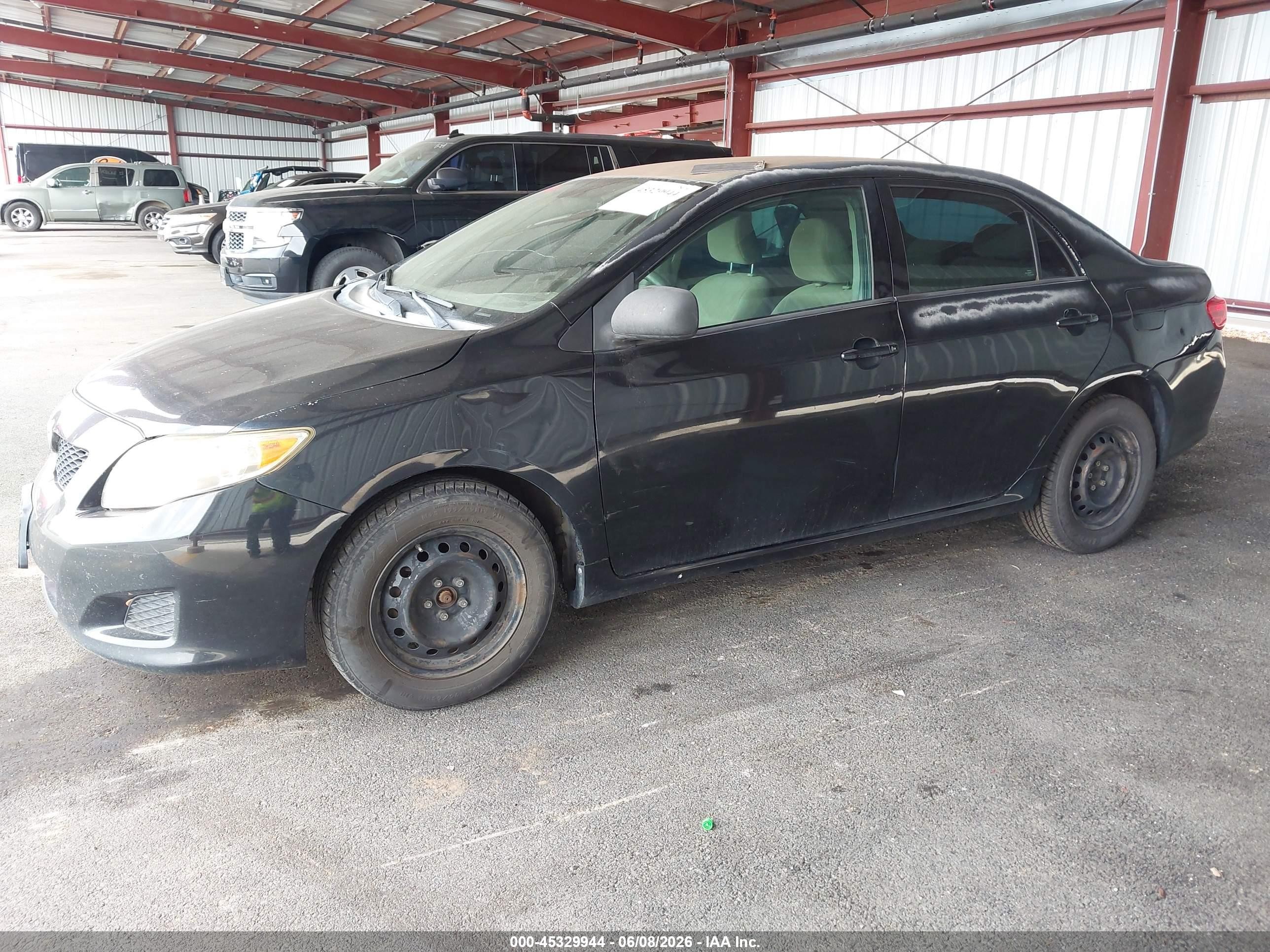 2010 Toyota Corolla Le Black vin: 1NXBU4EE4AZ375730
