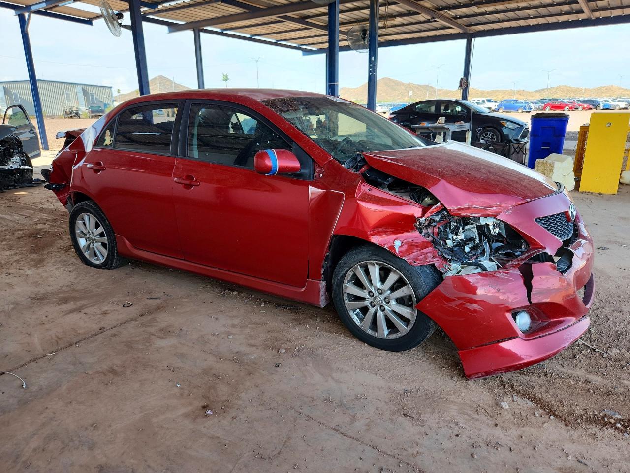 2010 Toyota Corolla S Red vin: 1NXBU4EE4AZ376411