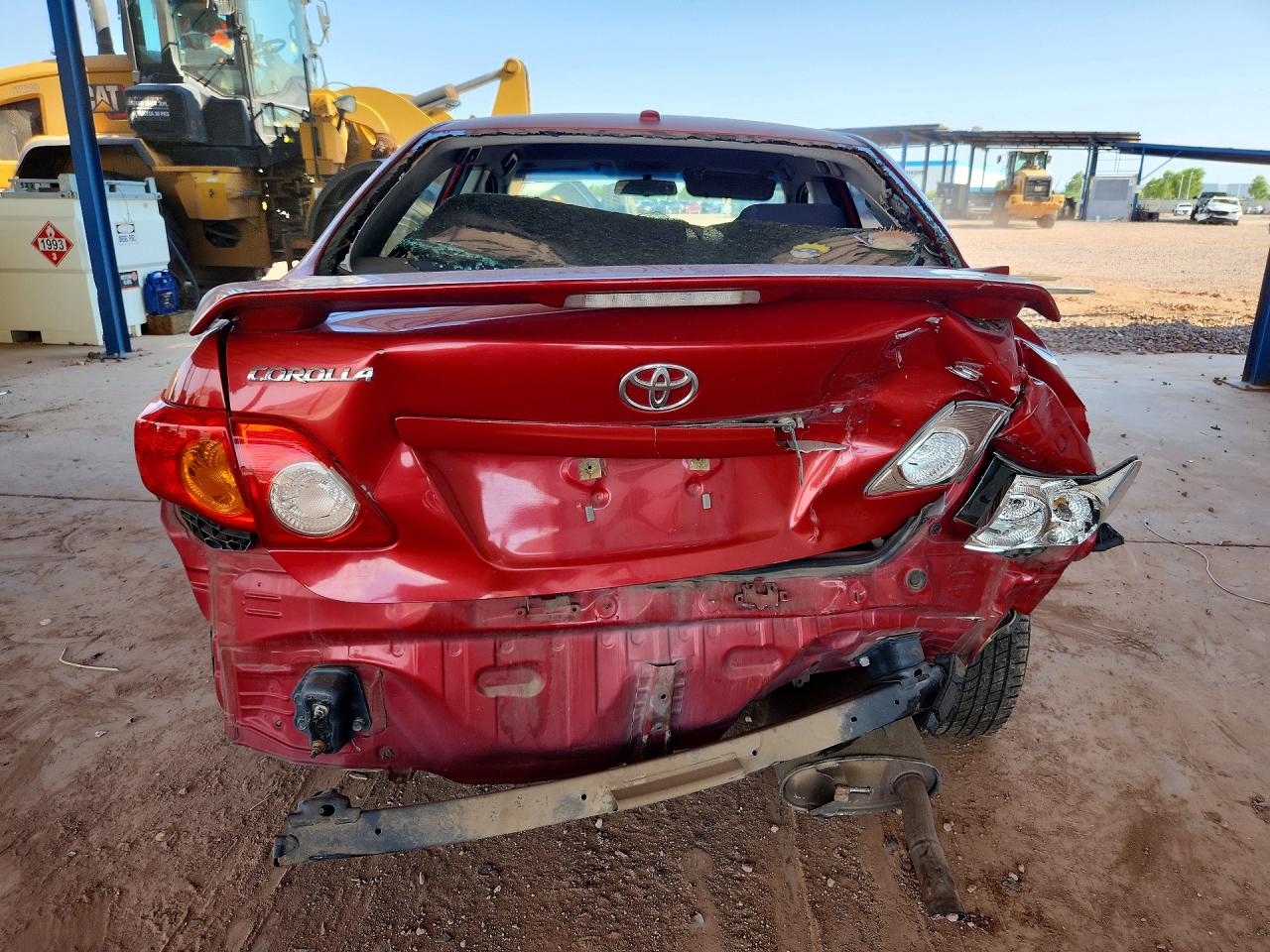 2010 Toyota Corolla S Red vin: 1NXBU4EE4AZ376411