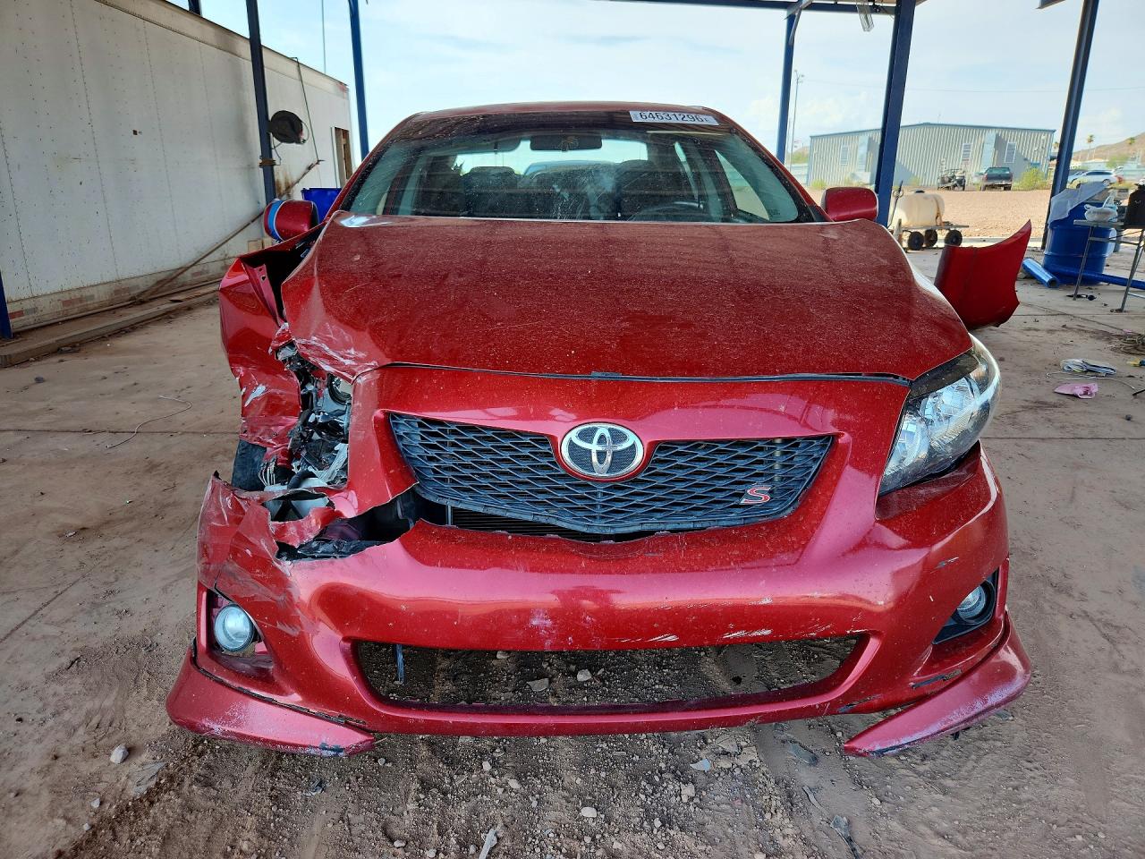 2010 Toyota Corolla S Red vin: 1NXBU4EE4AZ376411