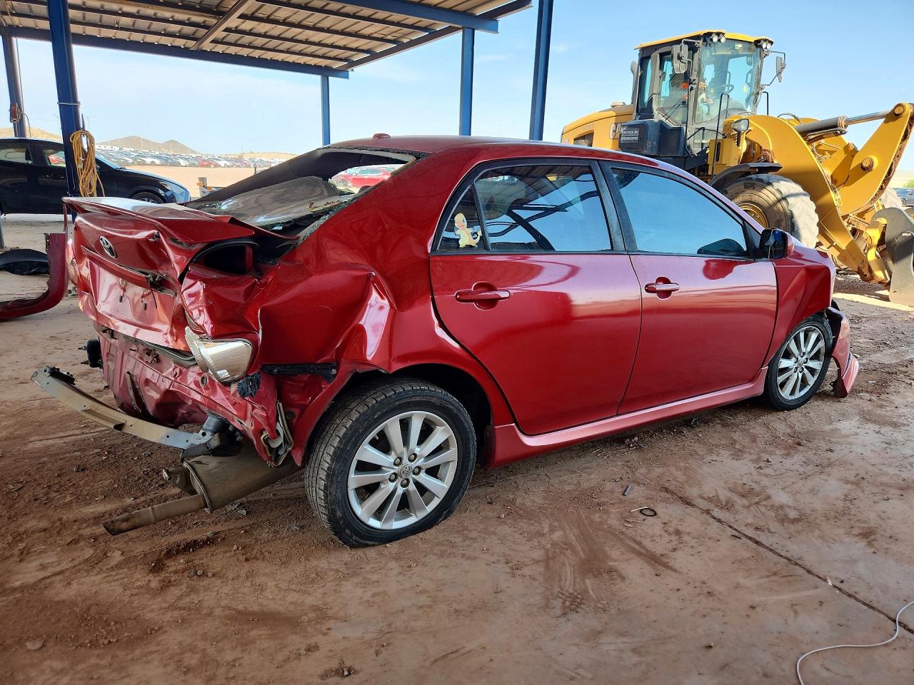 2010 Toyota Corolla S Red vin: 1NXBU4EE4AZ376411