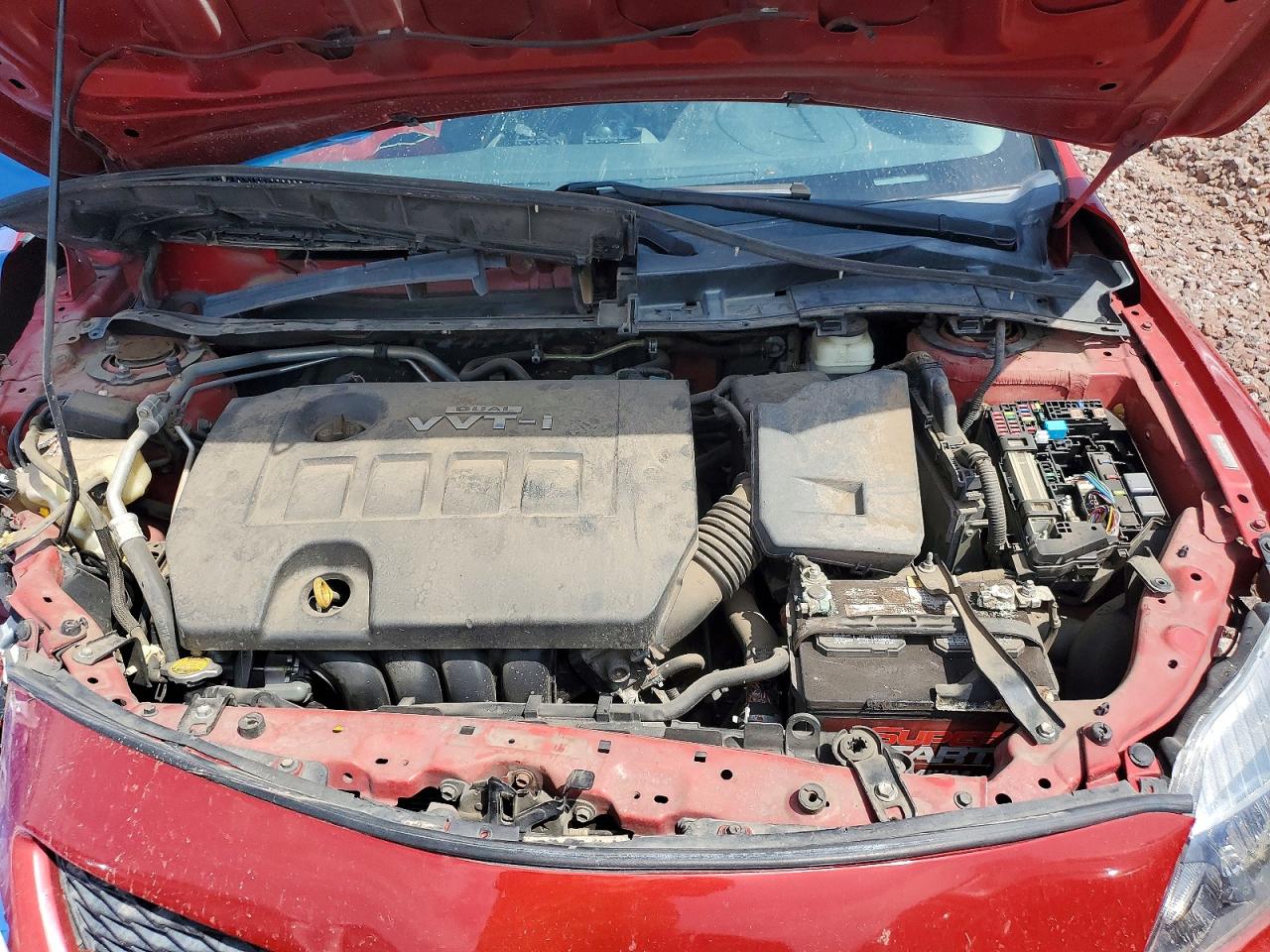 2010 Toyota Corolla S Red vin: 1NXBU4EE4AZ376411