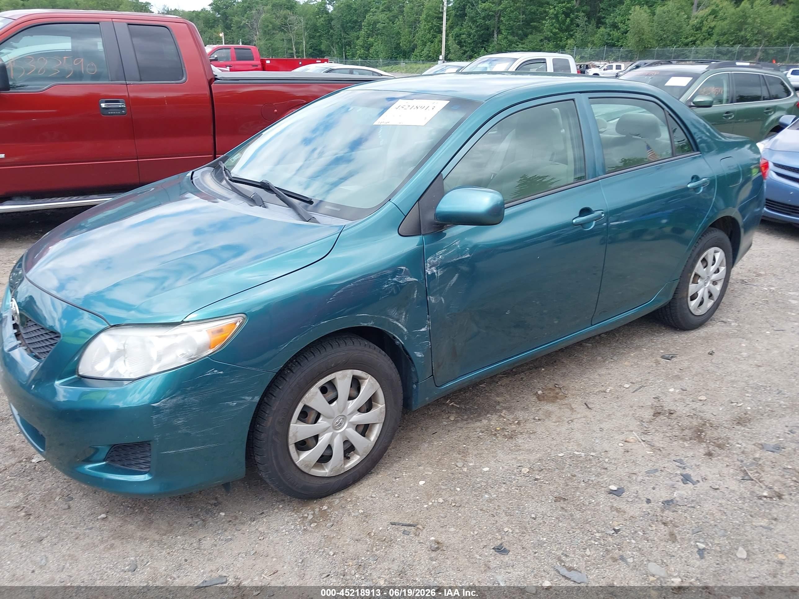 2010 Toyota Corolla Le Turquoise vin: 1NXBU4EE5AZ174371