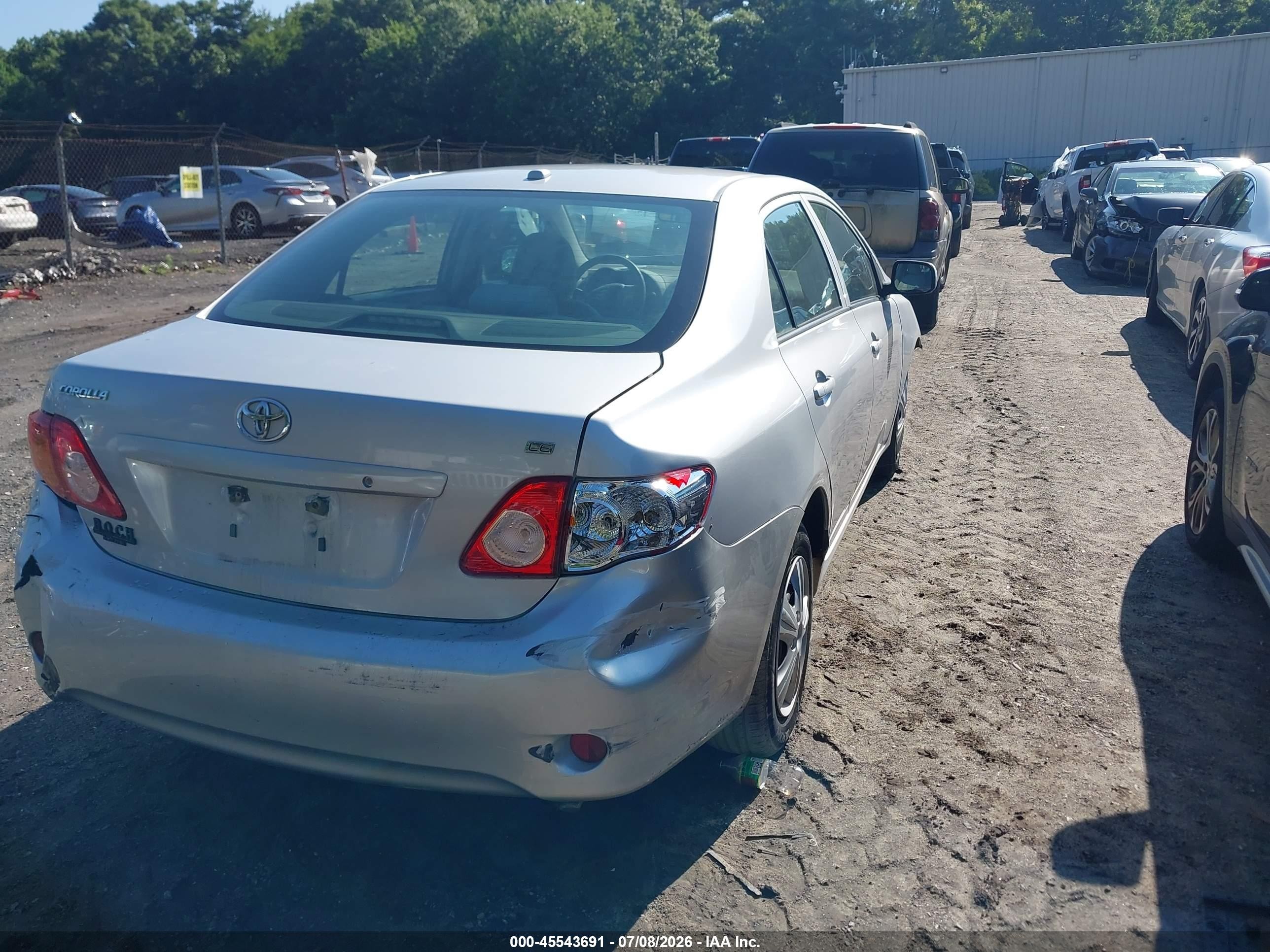 2010 Toyota Corolla Le Silver vin: 1NXBU4EE5AZ177125