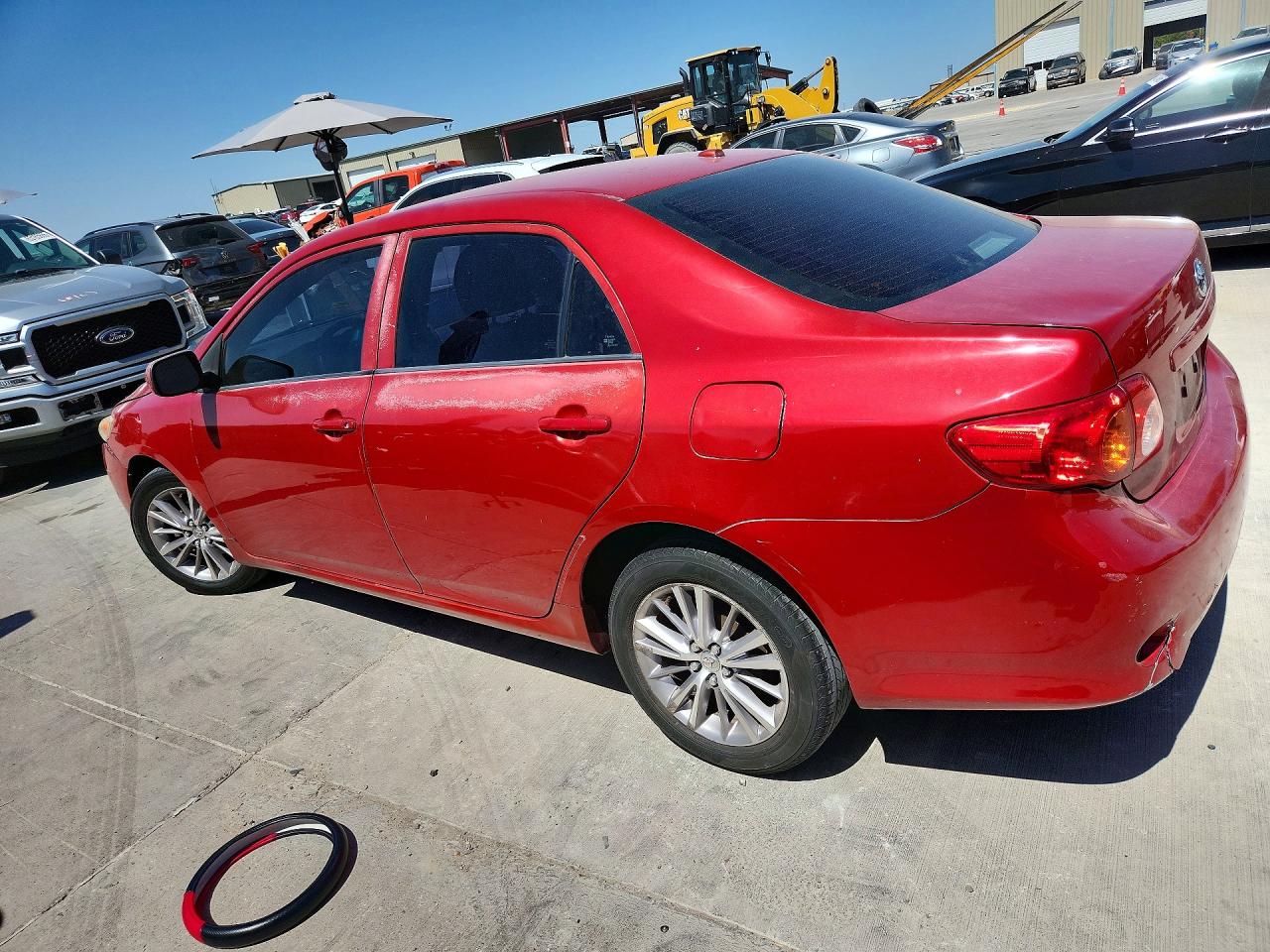2010 Toyota Corolla Le Red vin: 1NXBU4EE5AZ180333