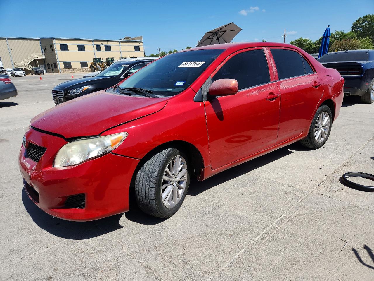 2010 Toyota Corolla Le Red vin: 1NXBU4EE5AZ180333