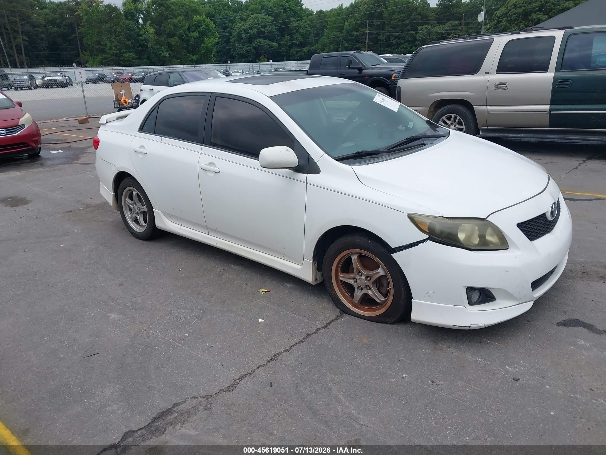 2010 Toyota Corolla S White vin: 1NXBU4EE5AZ184348