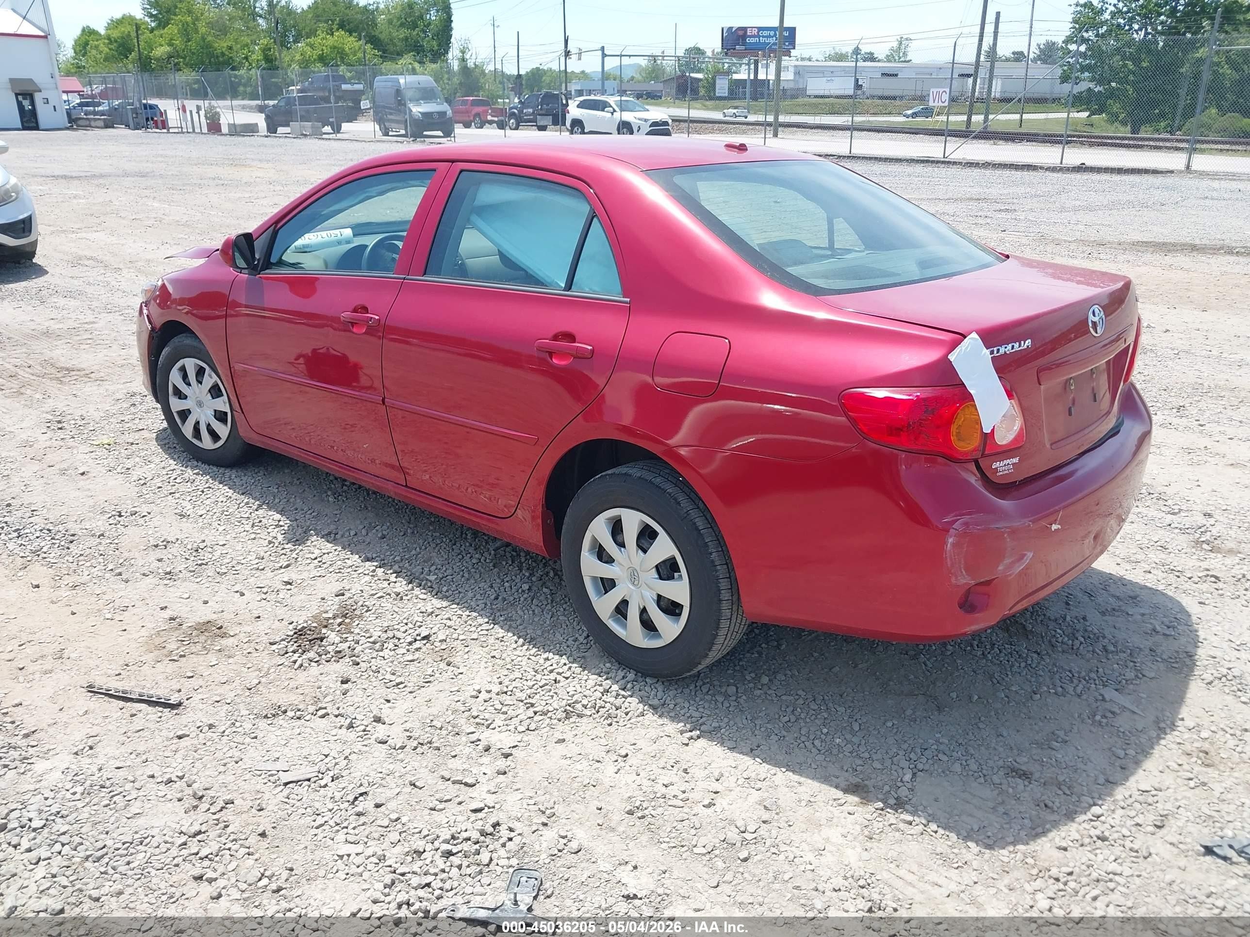 2010 Toyota Corolla Le Красный vin: 1NXBU4EE5AZ184706