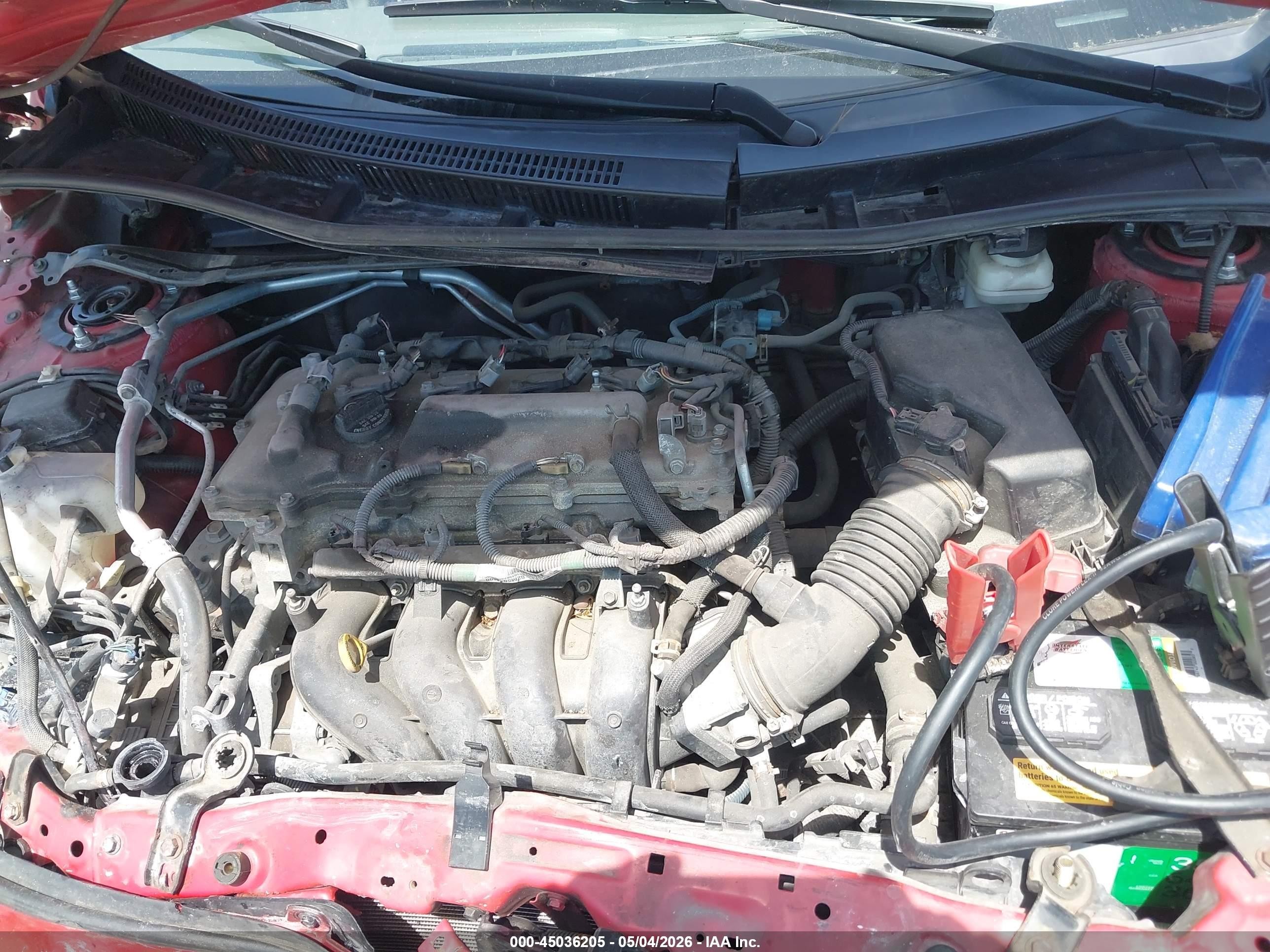 2010 Toyota Corolla Le Красный vin: 1NXBU4EE5AZ184706