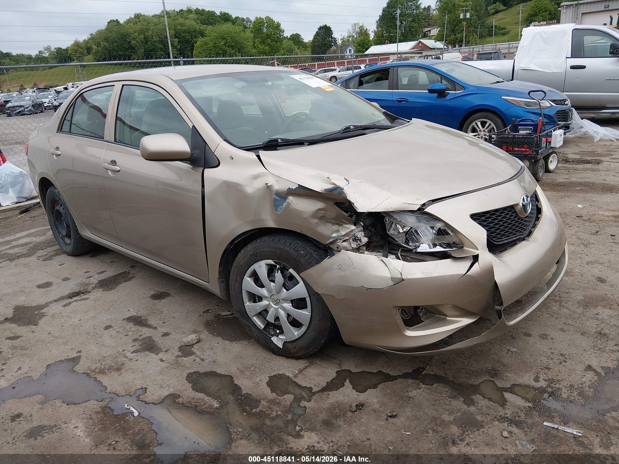 2010 Toyota Corolla Le Gold vin: 1NXBU4EE5AZ208597