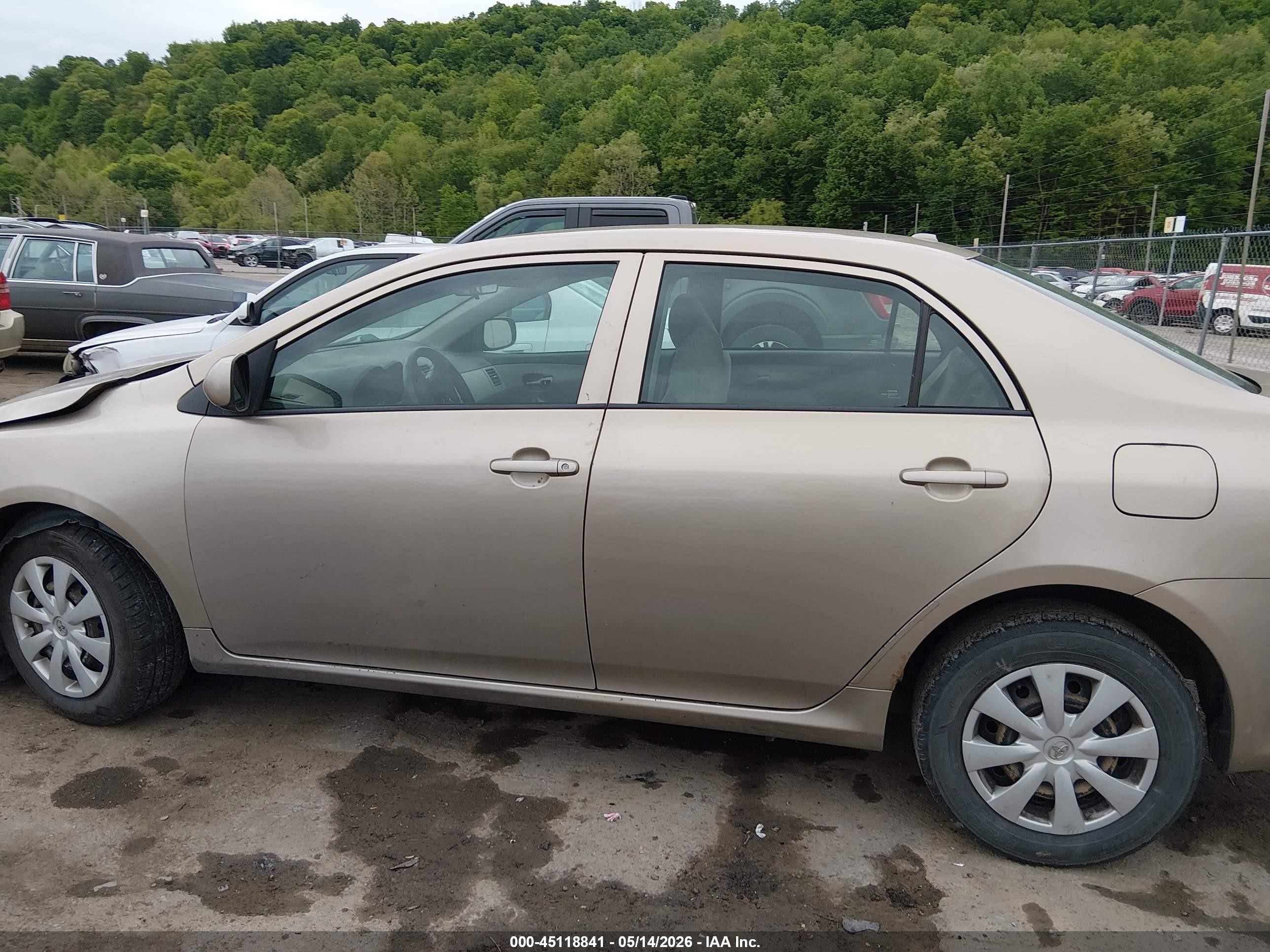 2010 Toyota Corolla Le Gold vin: 1NXBU4EE5AZ208597