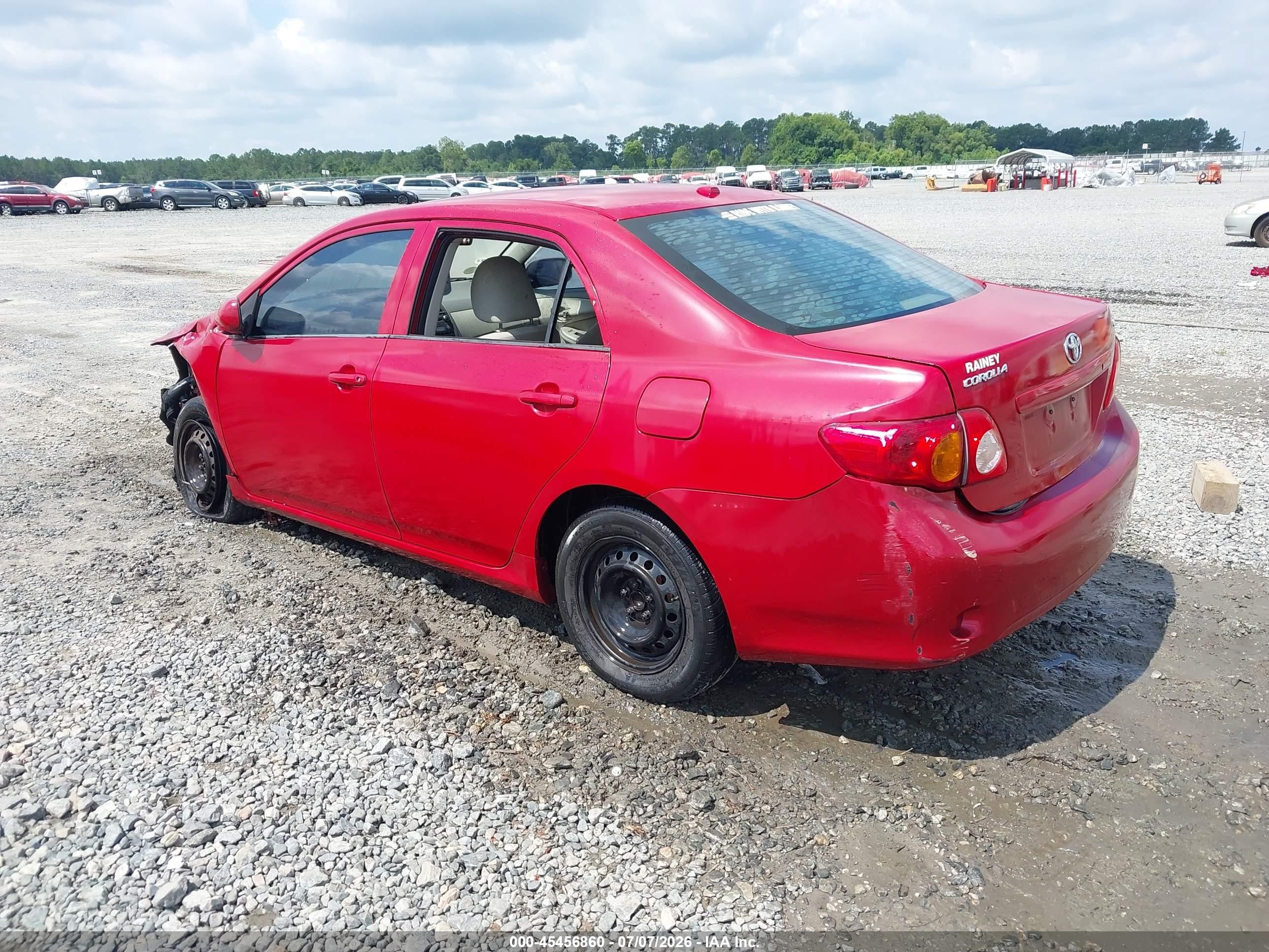 2010 Toyota Corolla Le Красный vin: 1NXBU4EE5AZ210348