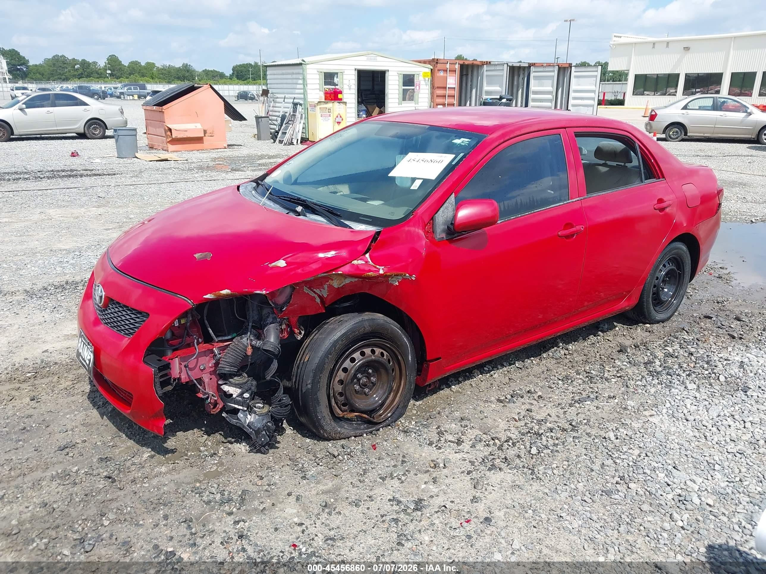 2010 Toyota Corolla Le Красный vin: 1NXBU4EE5AZ210348
