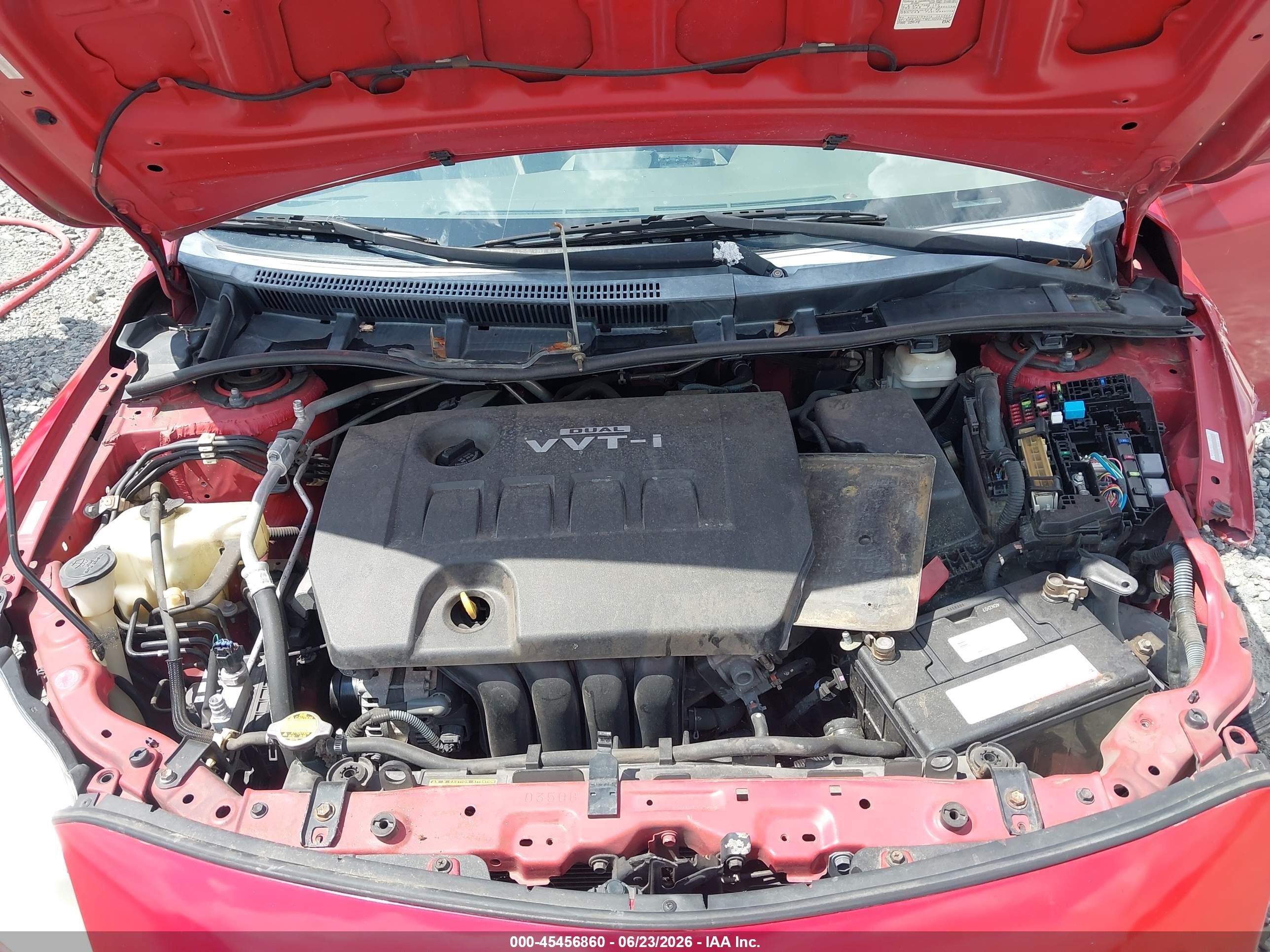 2010 Toyota Corolla Le Красный vin: 1NXBU4EE5AZ210348