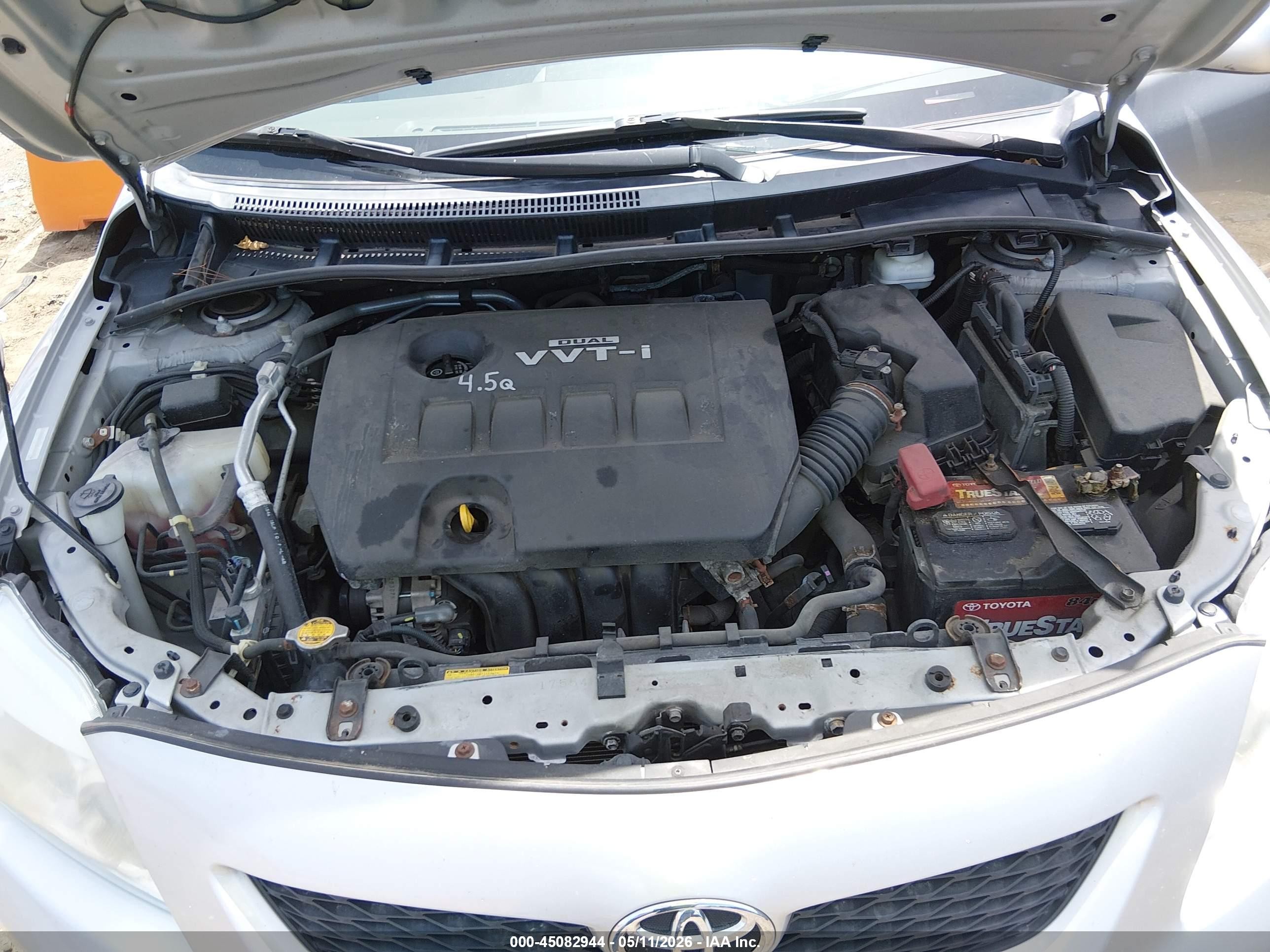 2010 Toyota Corolla Le Серебряный vin: 1NXBU4EE5AZ221303