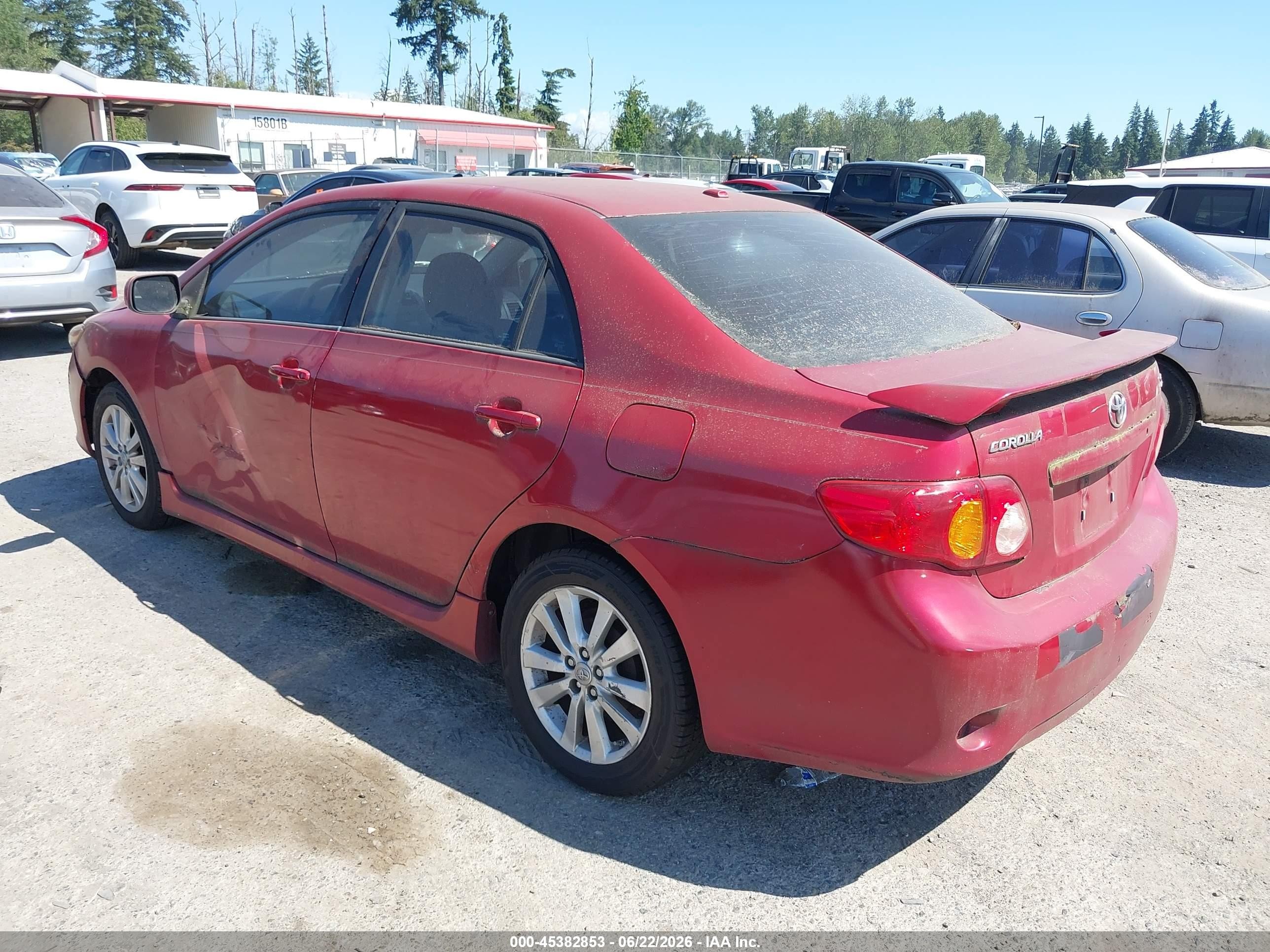2010 Toyota Corolla S Red vin: 1NXBU4EE5AZ223133