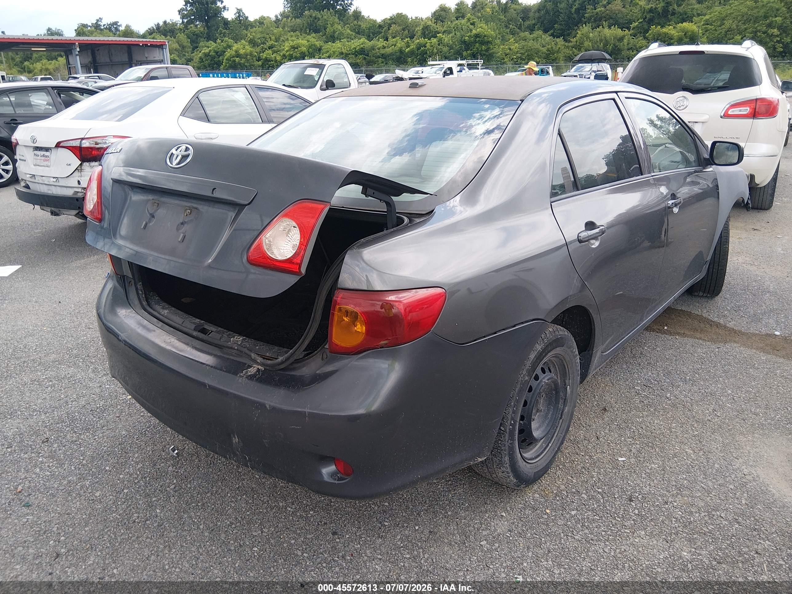 2010 Toyota Corolla   Gray vin: 1NXBU4EE5AZ224511