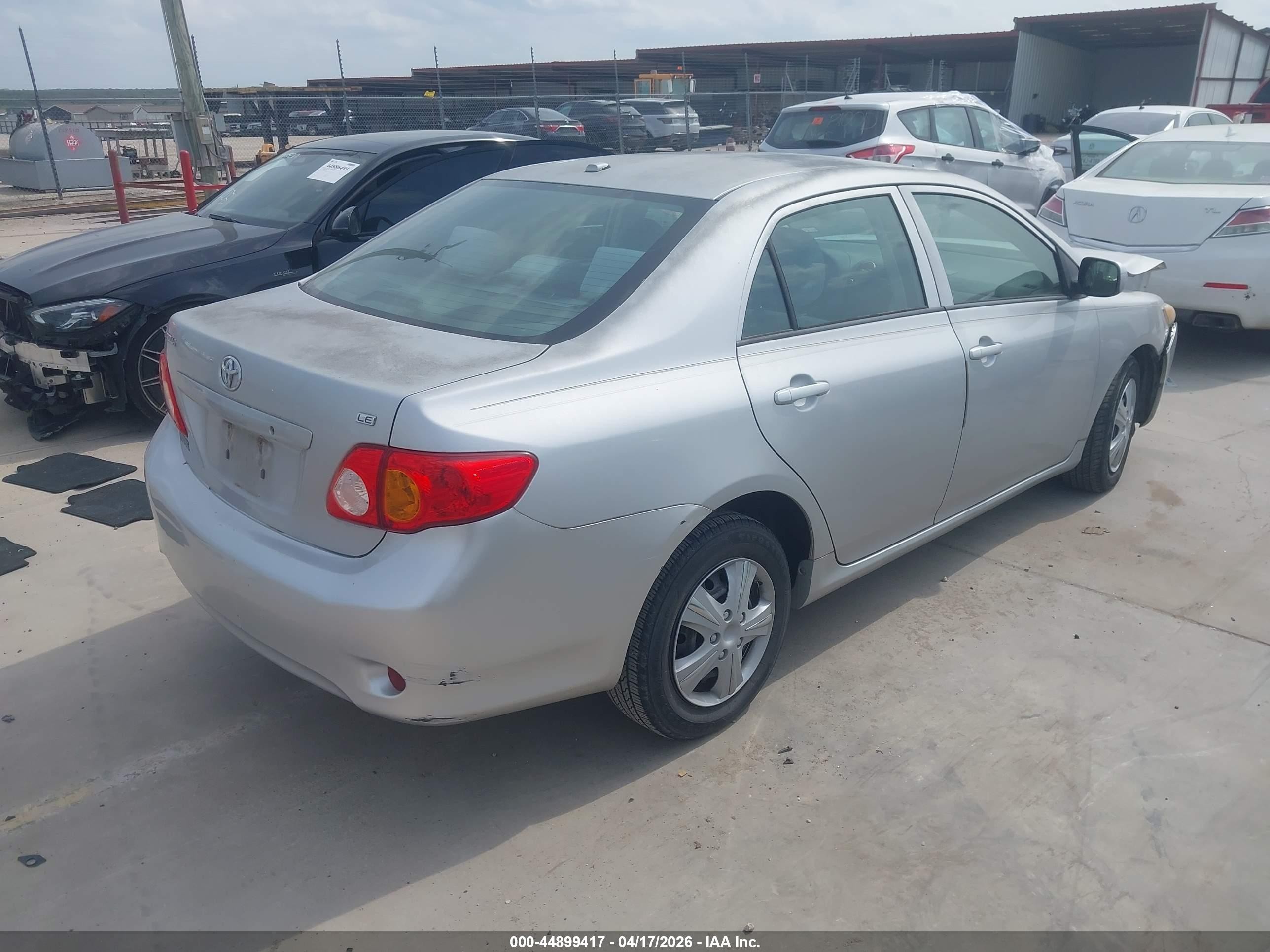 2010 Toyota Corolla Le Silver vin: 1NXBU4EE5AZ226856