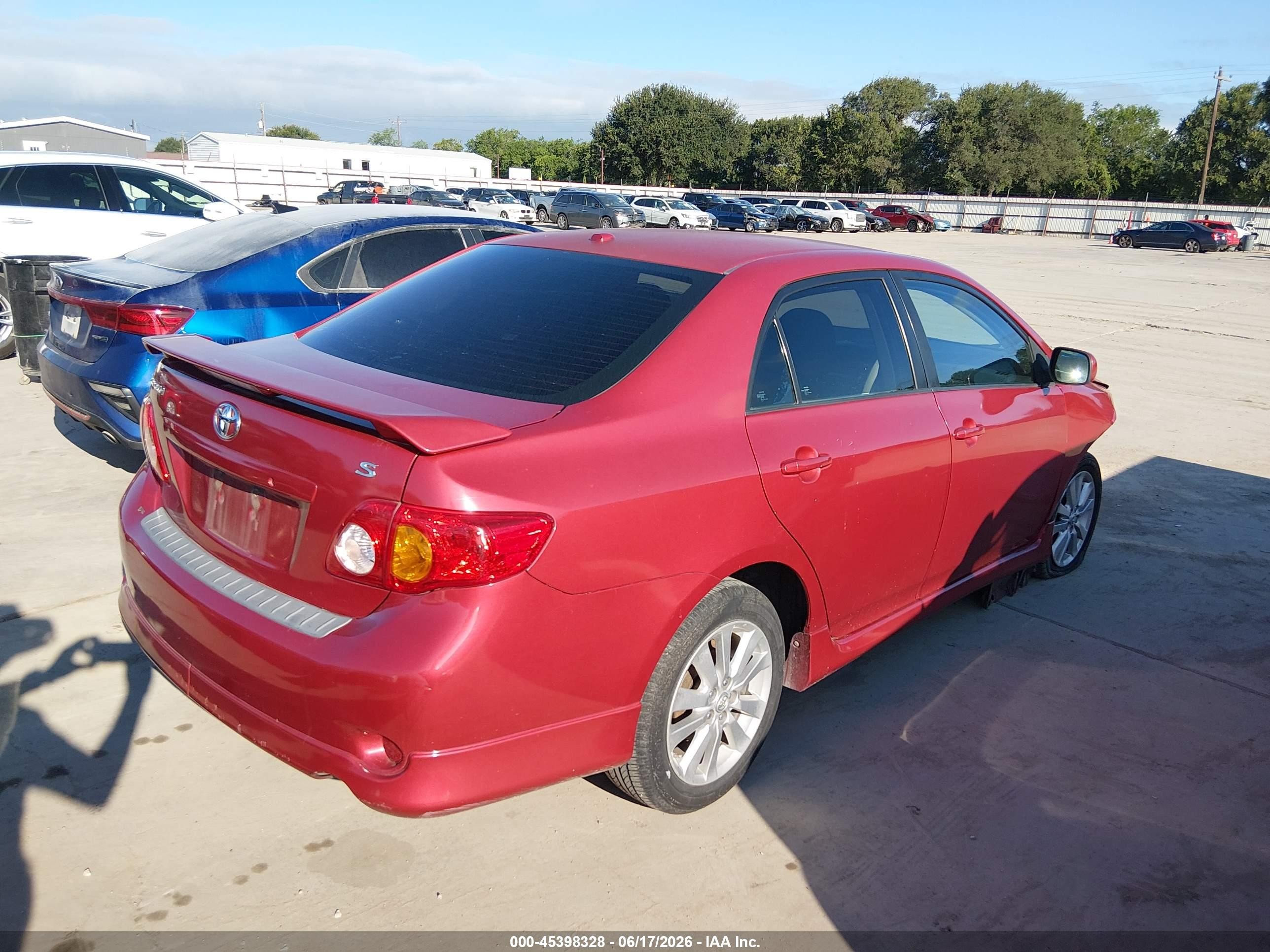 2010 Toyota Corolla S Burgundy vin: 1NXBU4EE5AZ231491