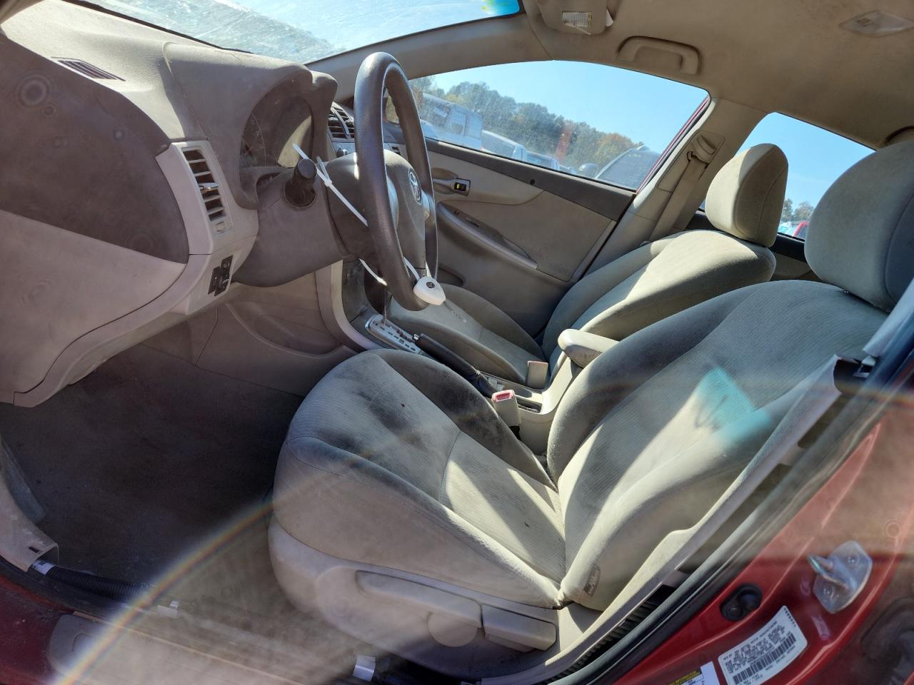 2010 Toyota Corolla Base Red vin: 1NXBU4EE5AZ245777