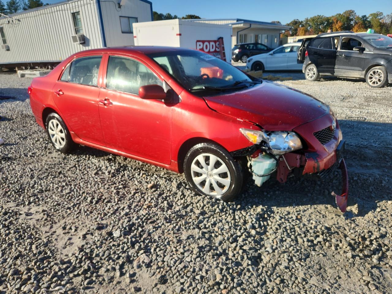 2010 Toyota Corolla Base Red vin: 1NXBU4EE5AZ245777