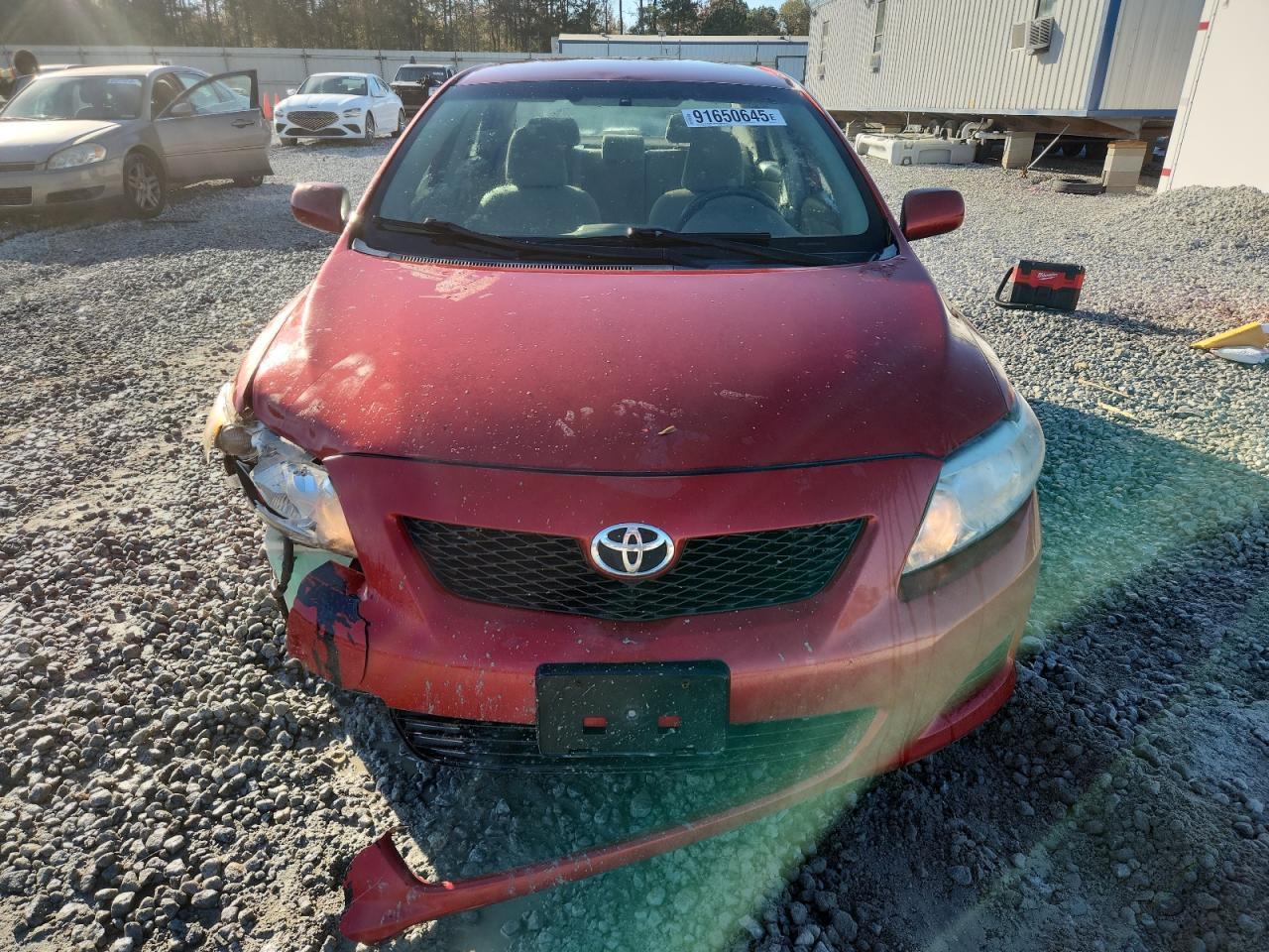 2010 Toyota Corolla Base Red vin: 1NXBU4EE5AZ245777