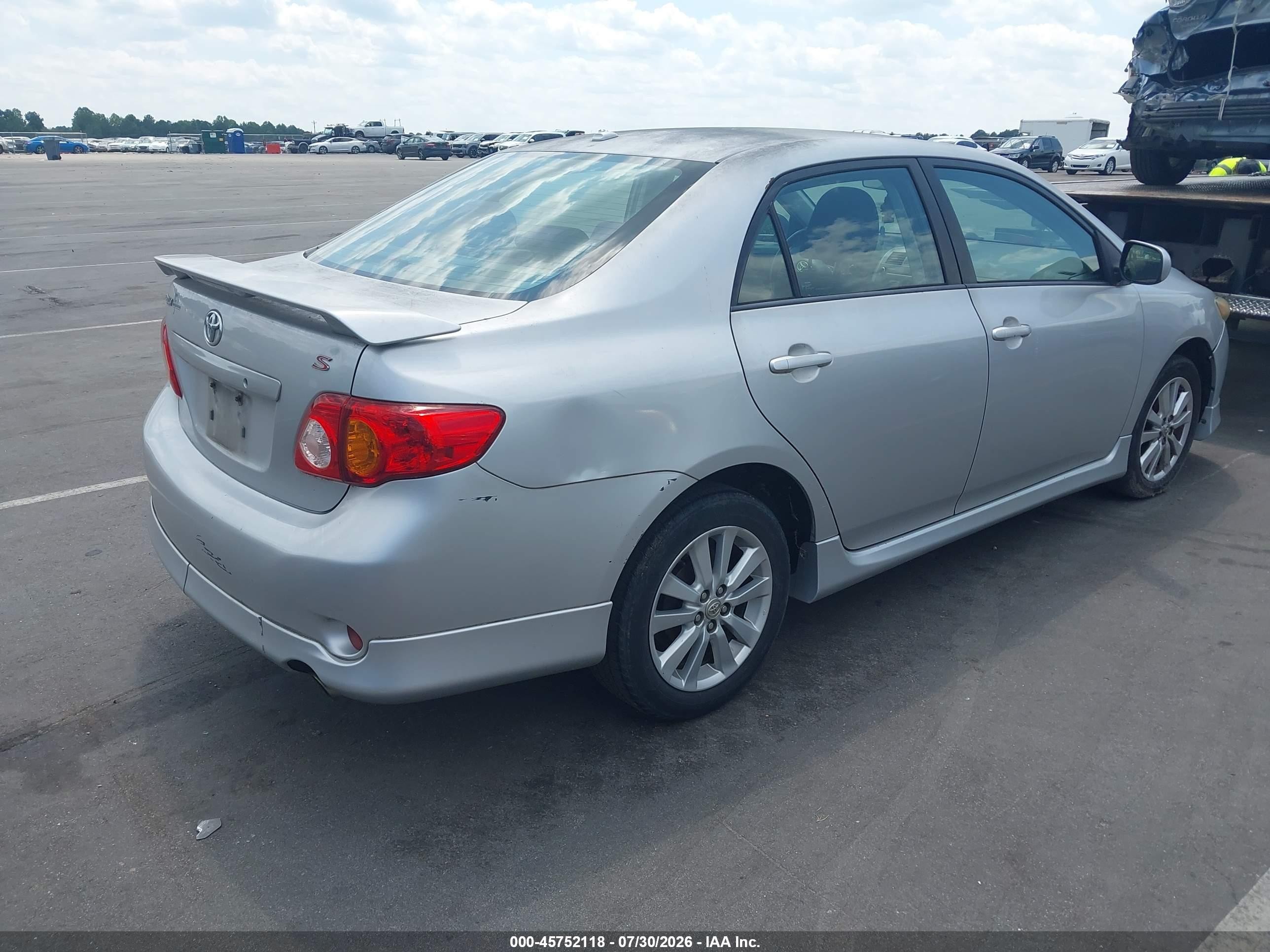 2010 Toyota Corolla S Gray vin: 1NXBU4EE5AZ257900
